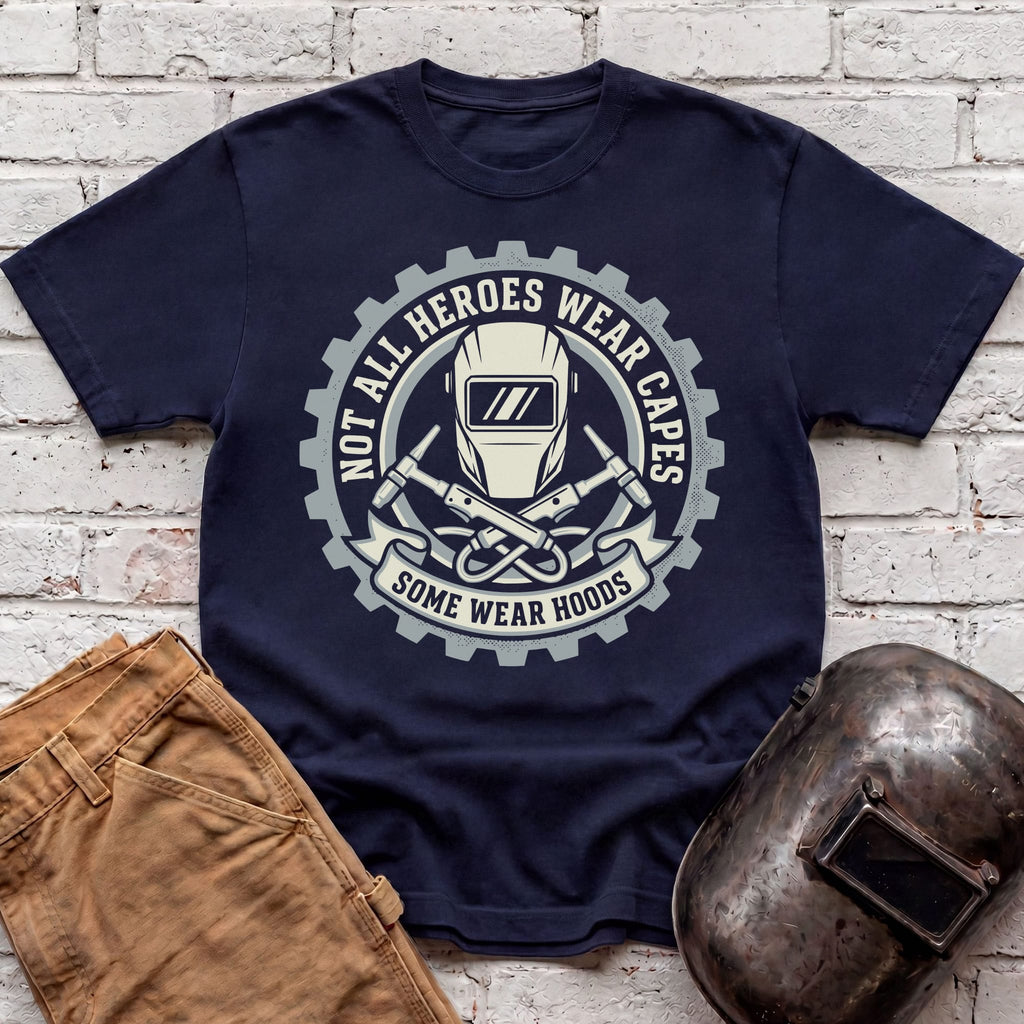Some Heroes Wear Hoods T-shirt