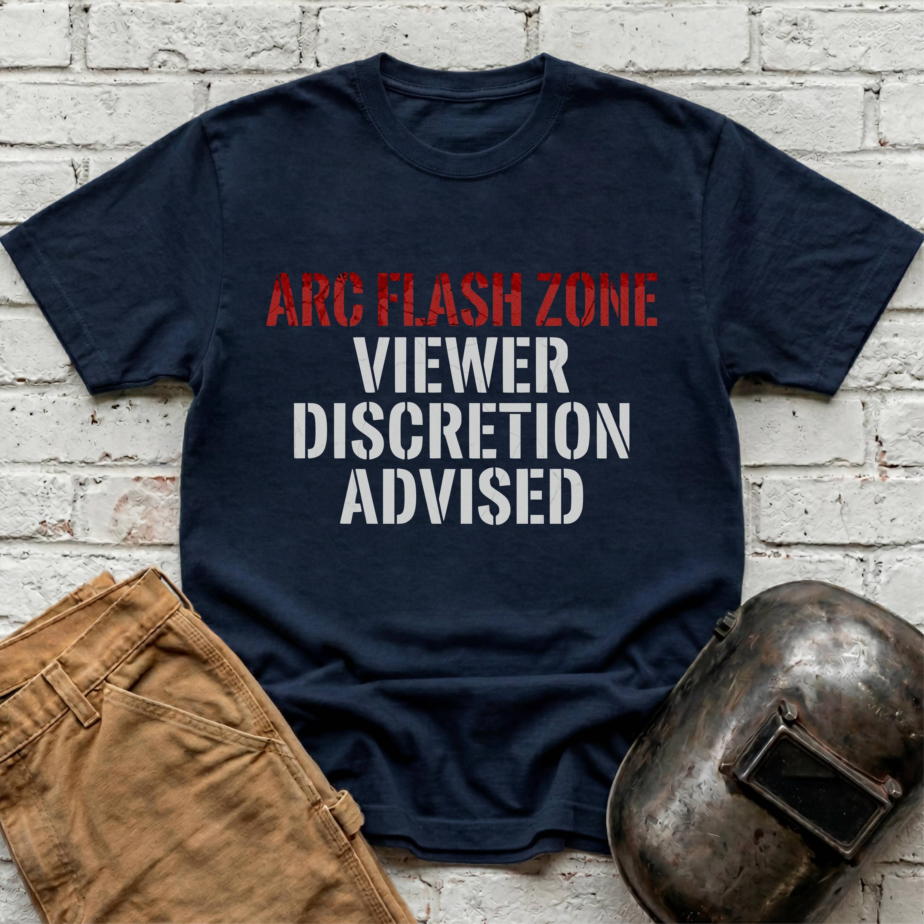 ARC FLASH ZONE Viewer Discretion Advised T-shirt