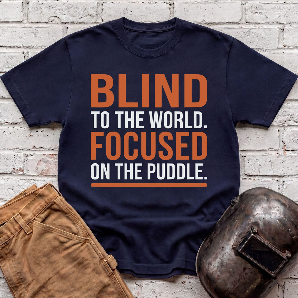 BLIND To The World FOCUSED On The Puddle T-shirt