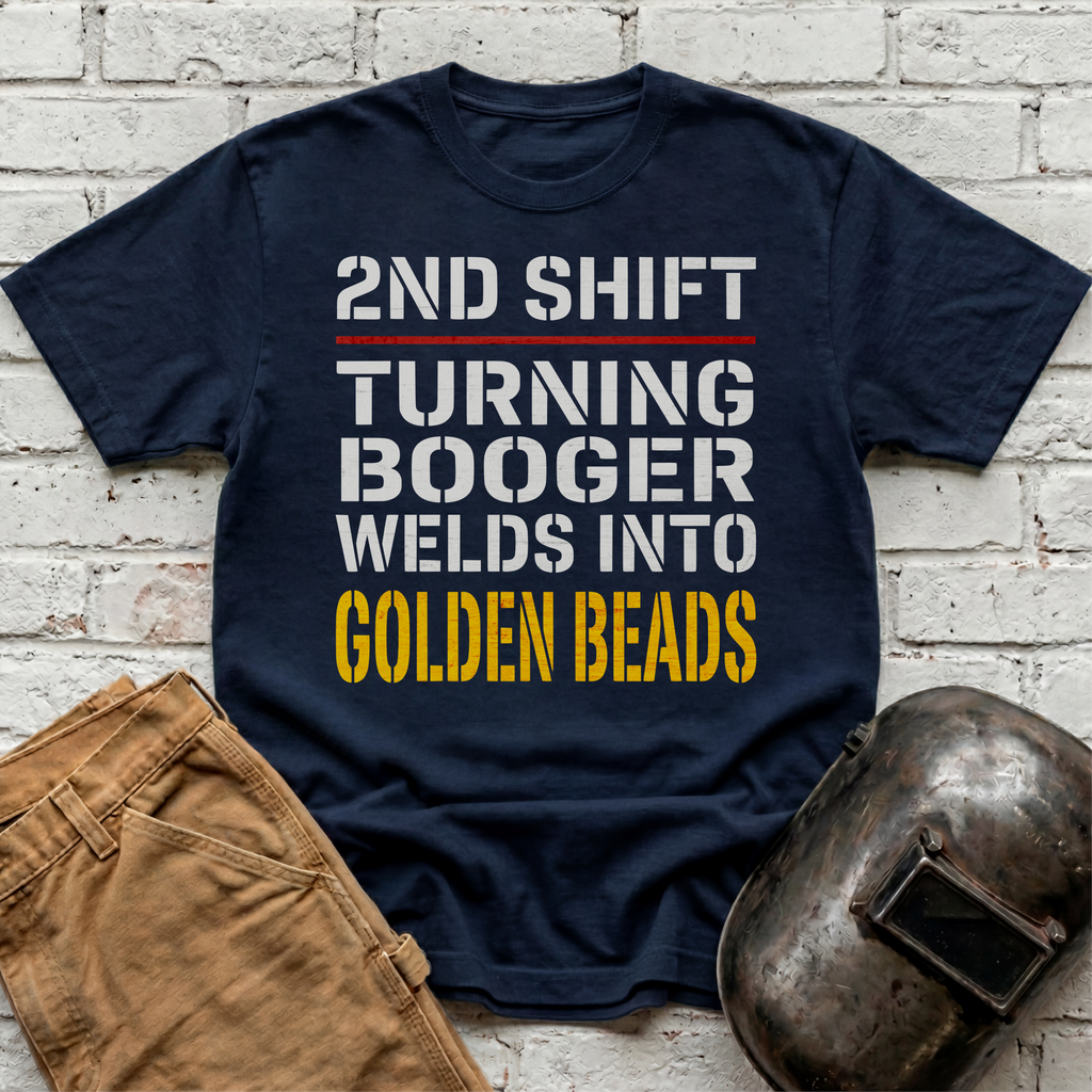 2nd SHIFT Golden BEADS T-shirt