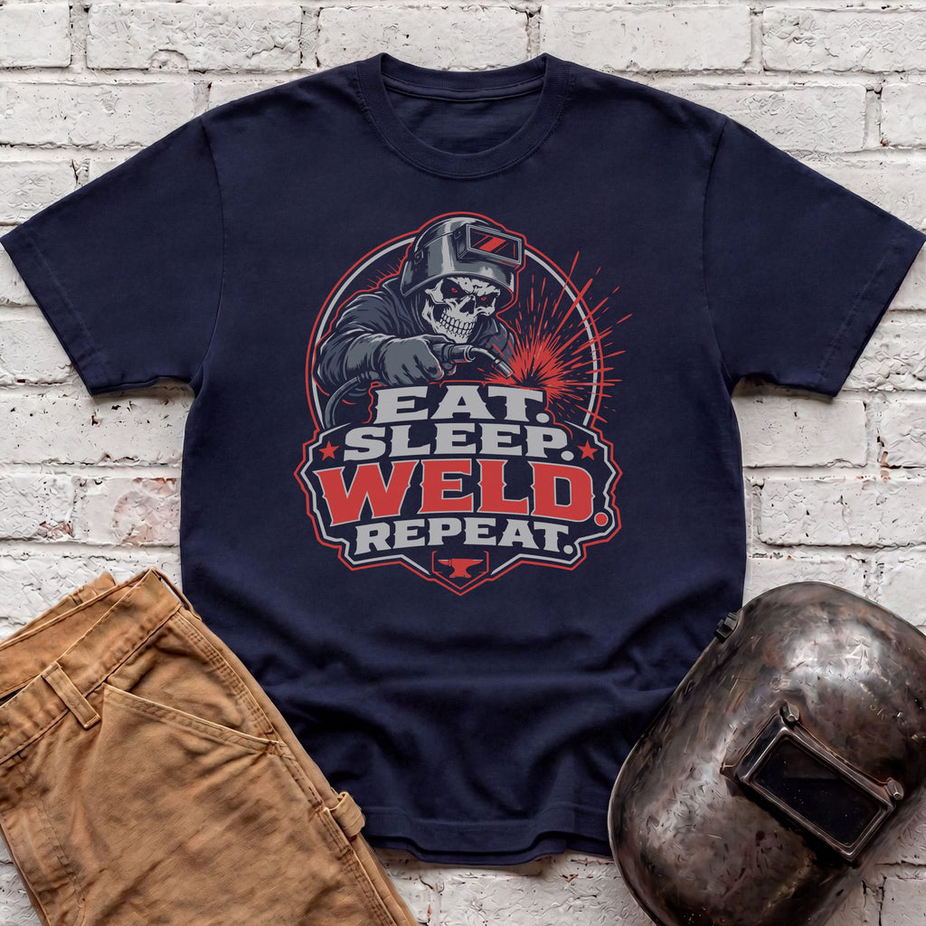 Eat. Sleep. WELD. Repeat. T-shirt