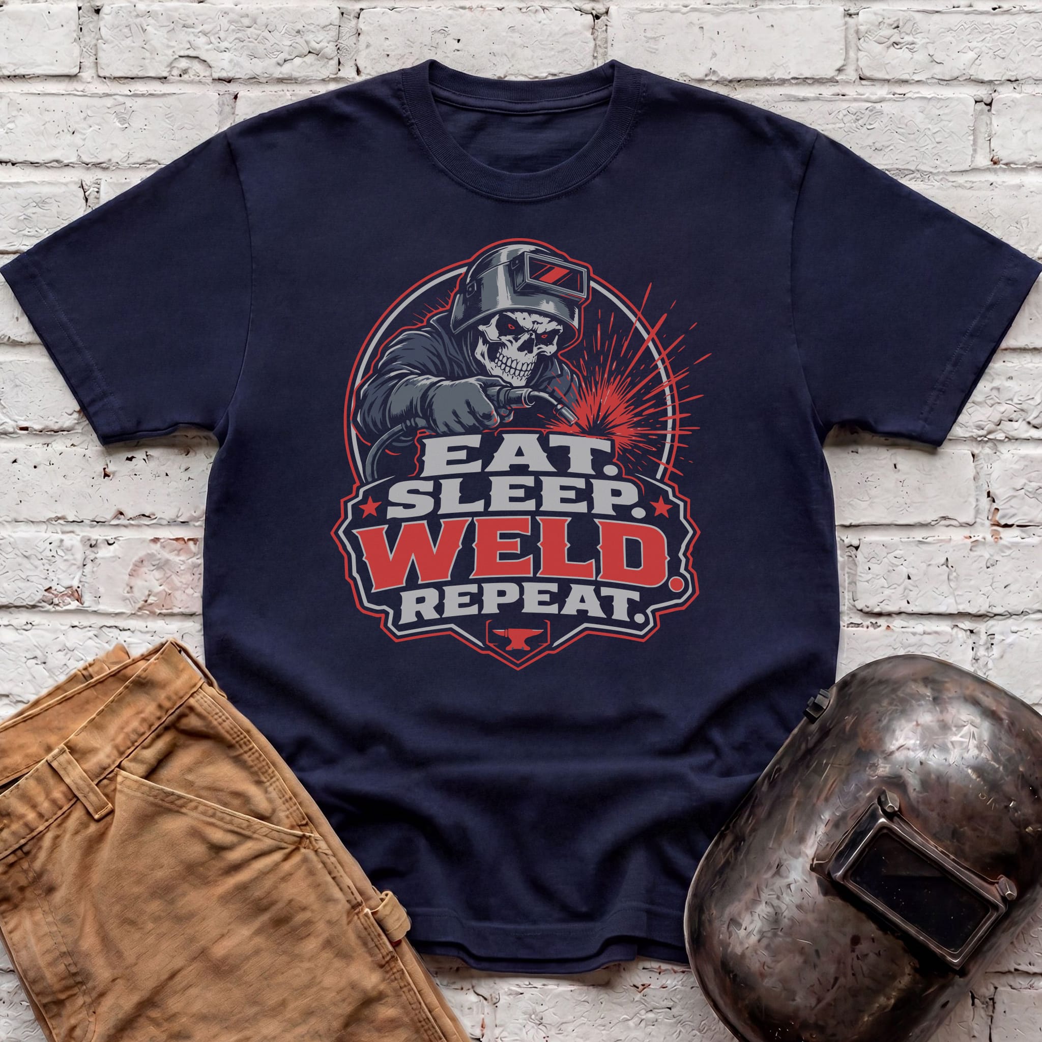 Eat. Sleep. WELD. Repeat. T-shirt