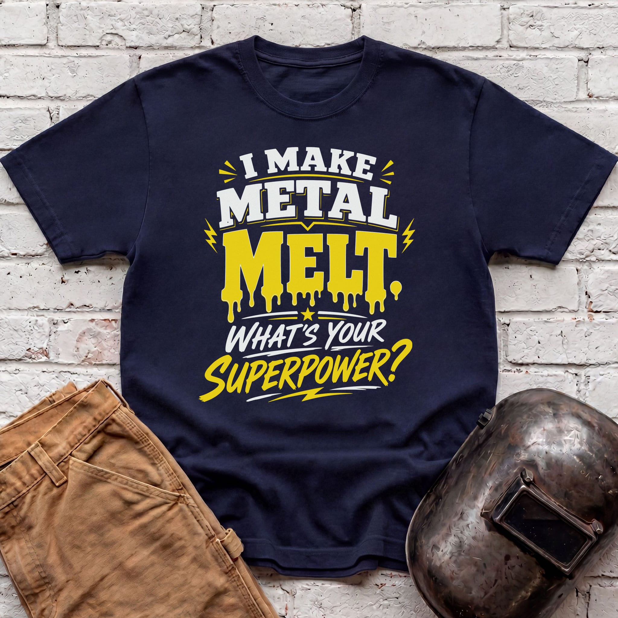 Melting Metal Superpower T-shirt