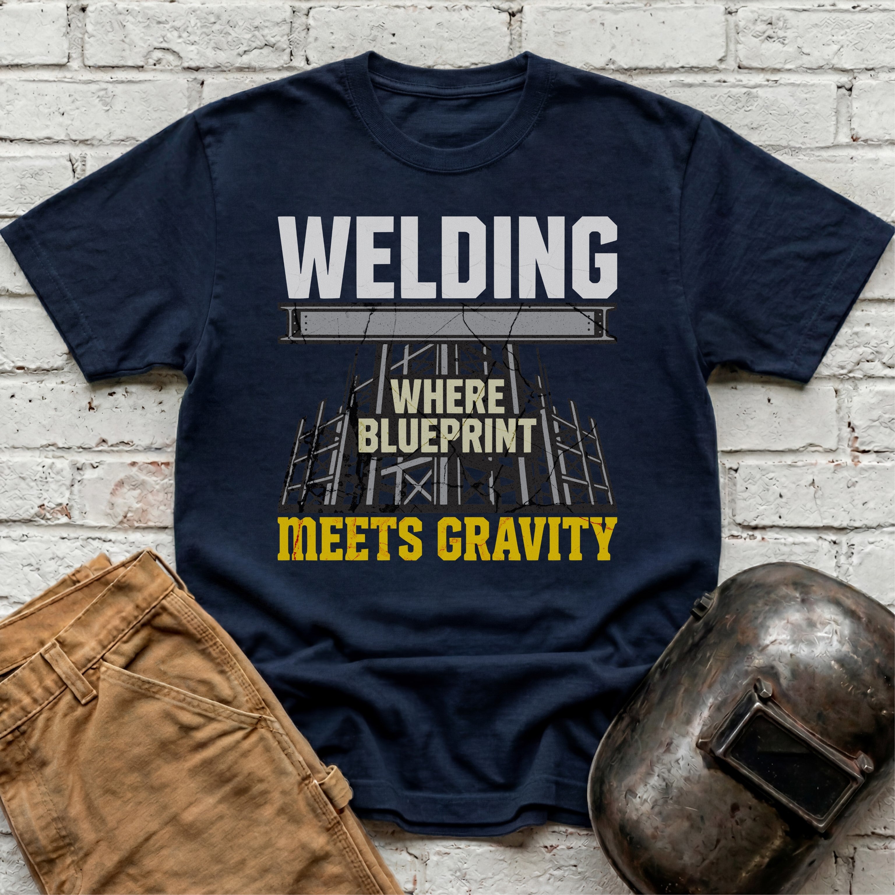 Where Blueprint Meets Gravity T-shirt