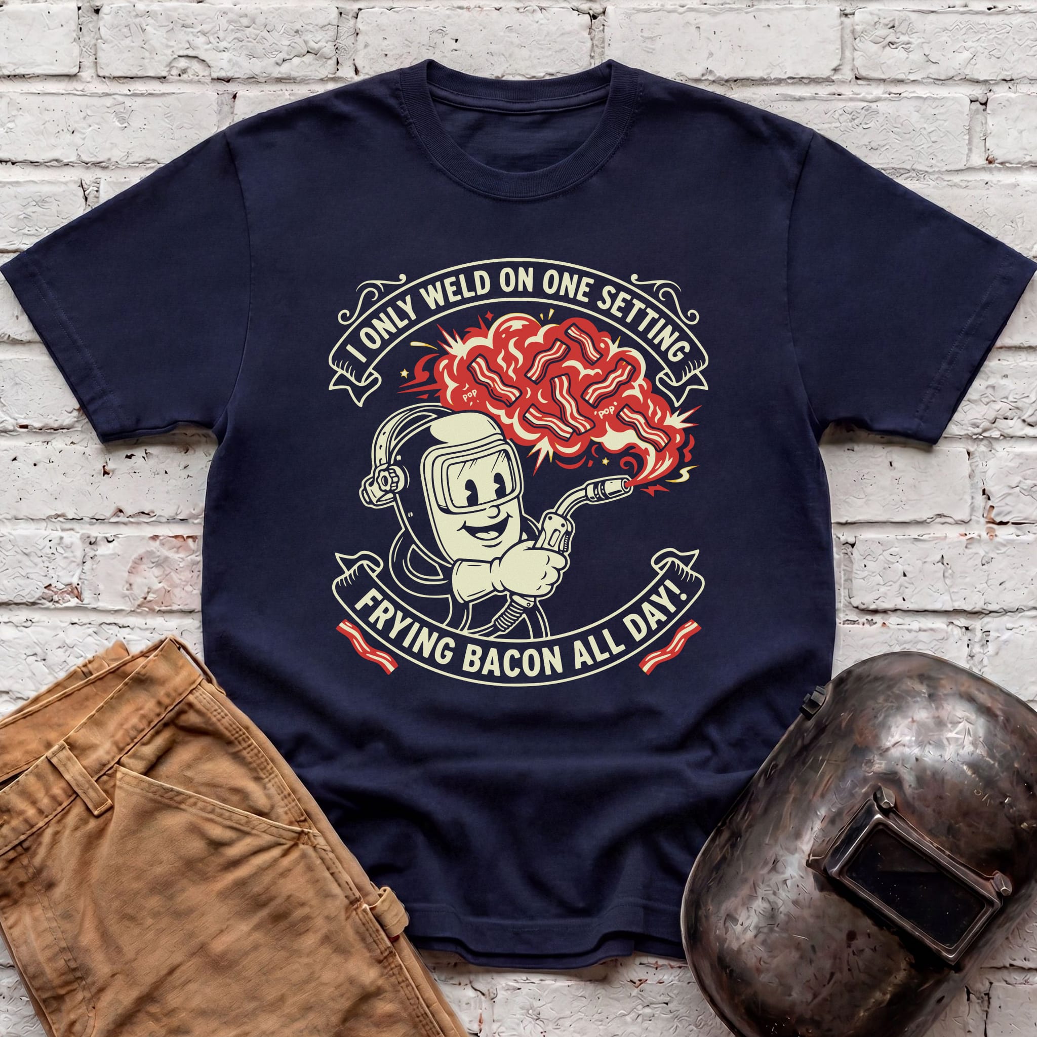 FRYING BACON ALL DAY T-shirt
