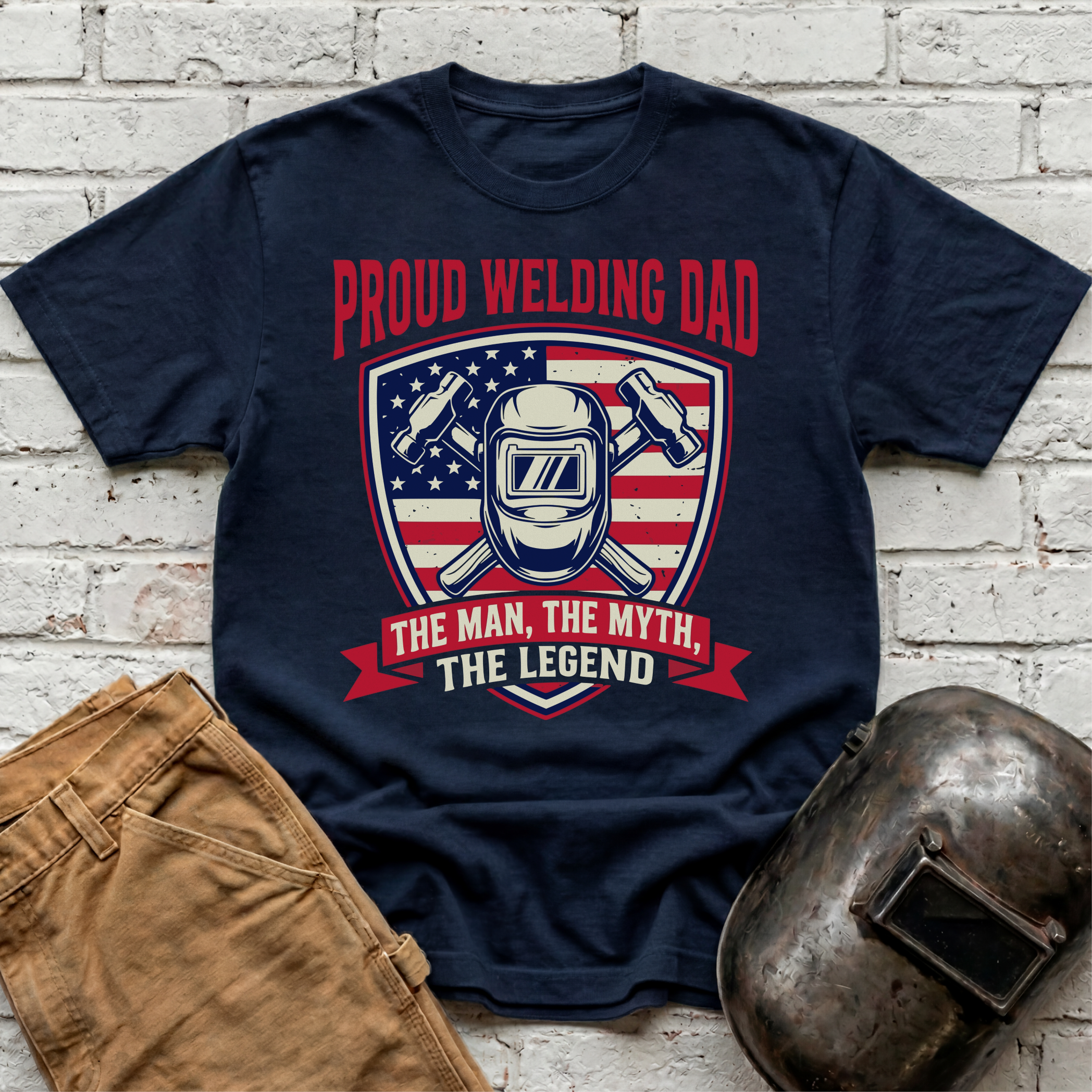 Proud Welding Dad T-shirt
