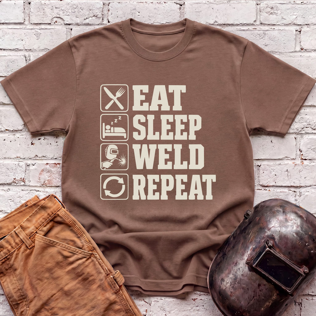Eat. Sleep. WELD. Repeat. T-shirt