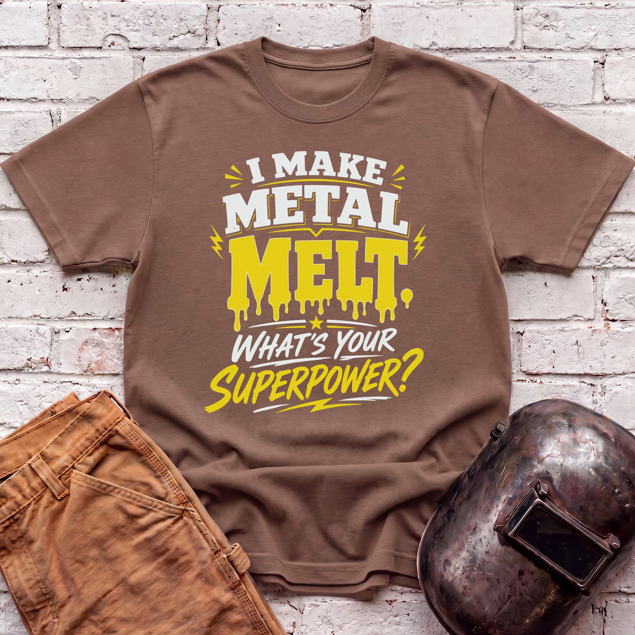Melting Metal Superpower T-shirt