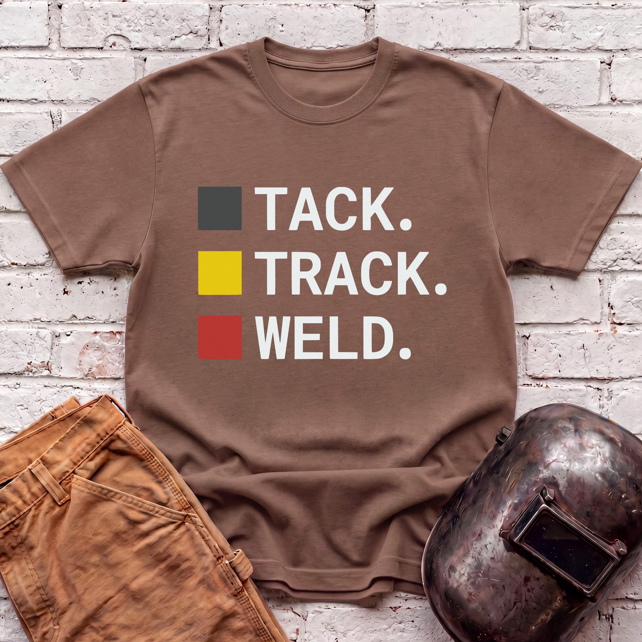 TACK. TRACK. WELD. T-shirt