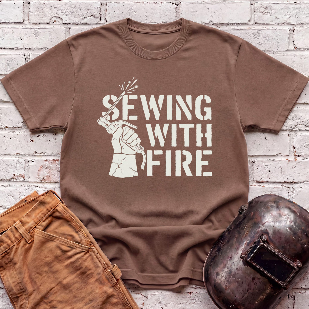 Sewing with Fire T-shirt