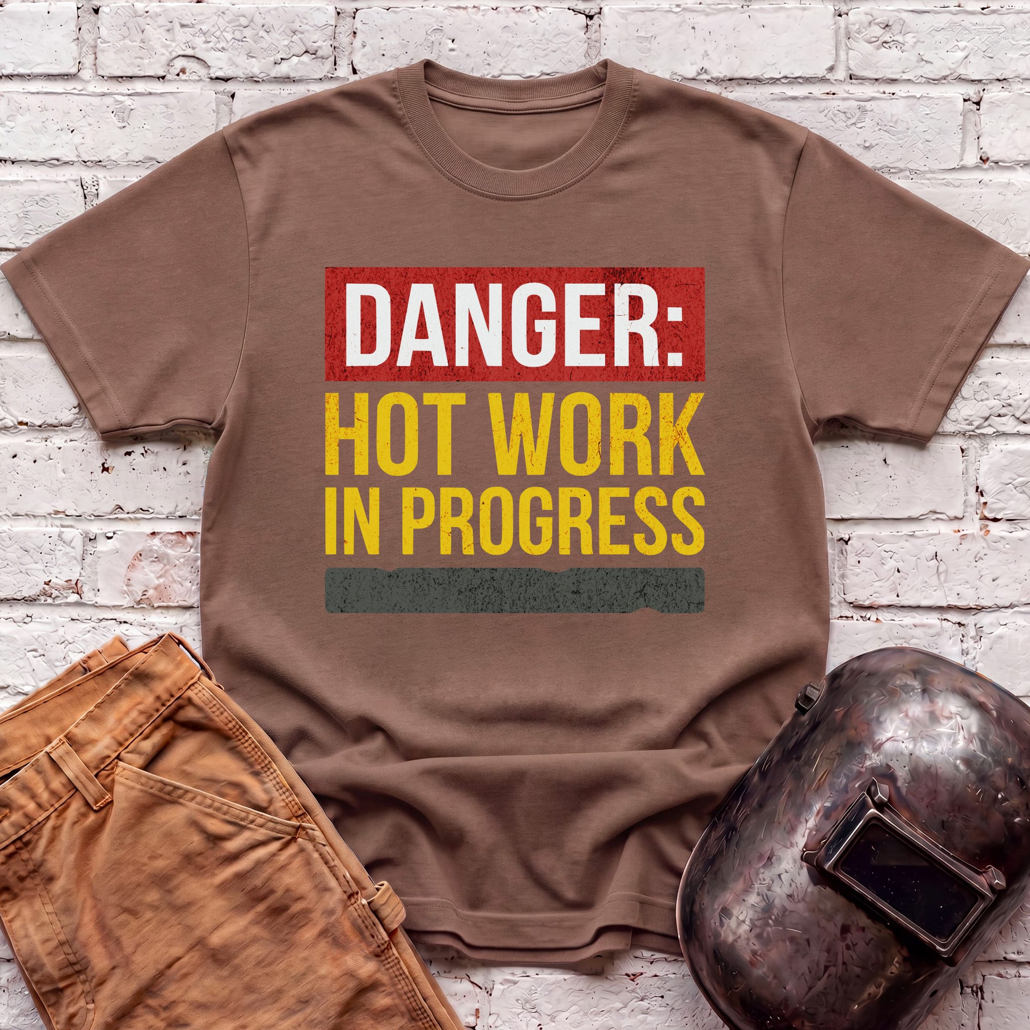 DANGER: HOT WORKS In Progress T-shirt