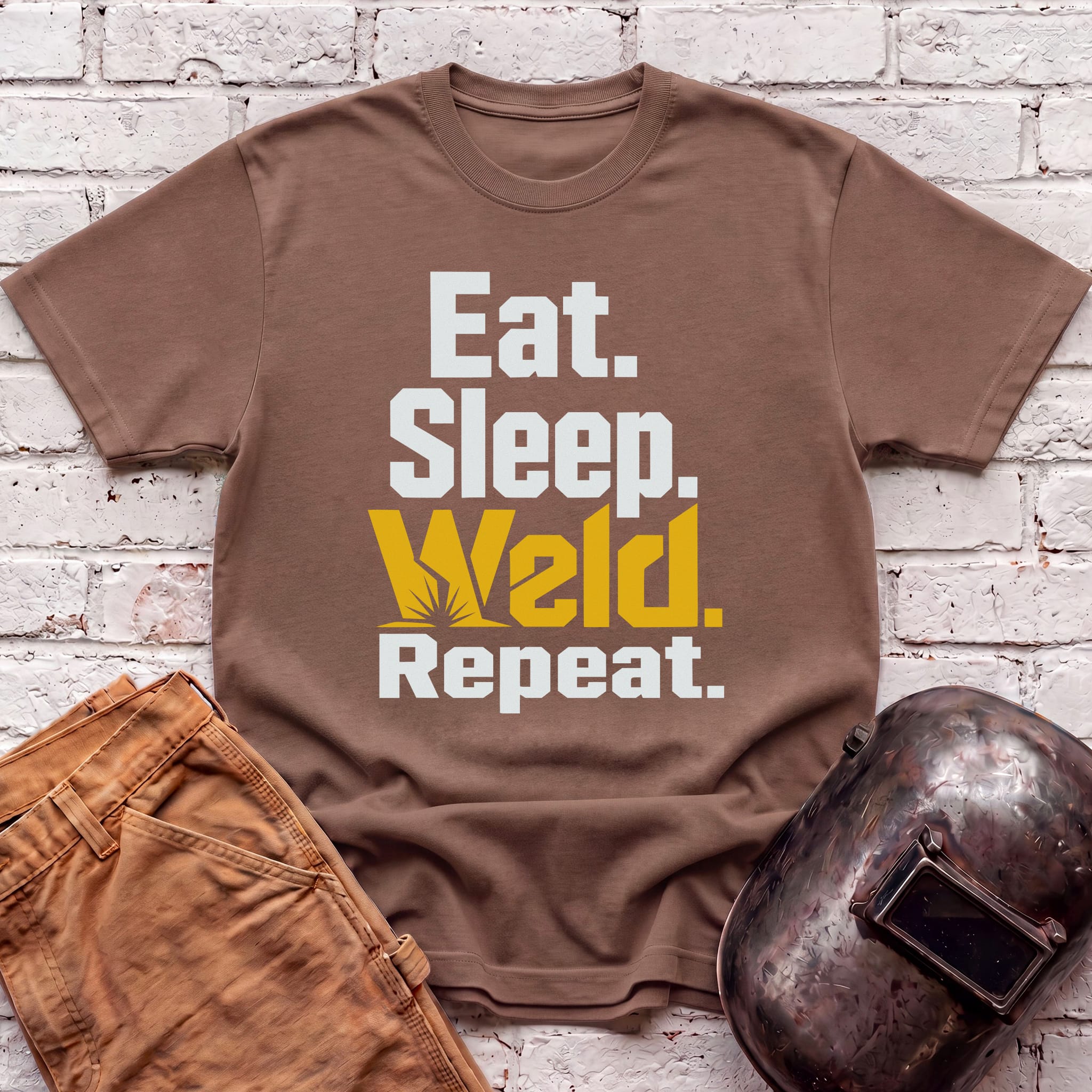 Eat. Sleep. WELD. Repeat. T-shirt