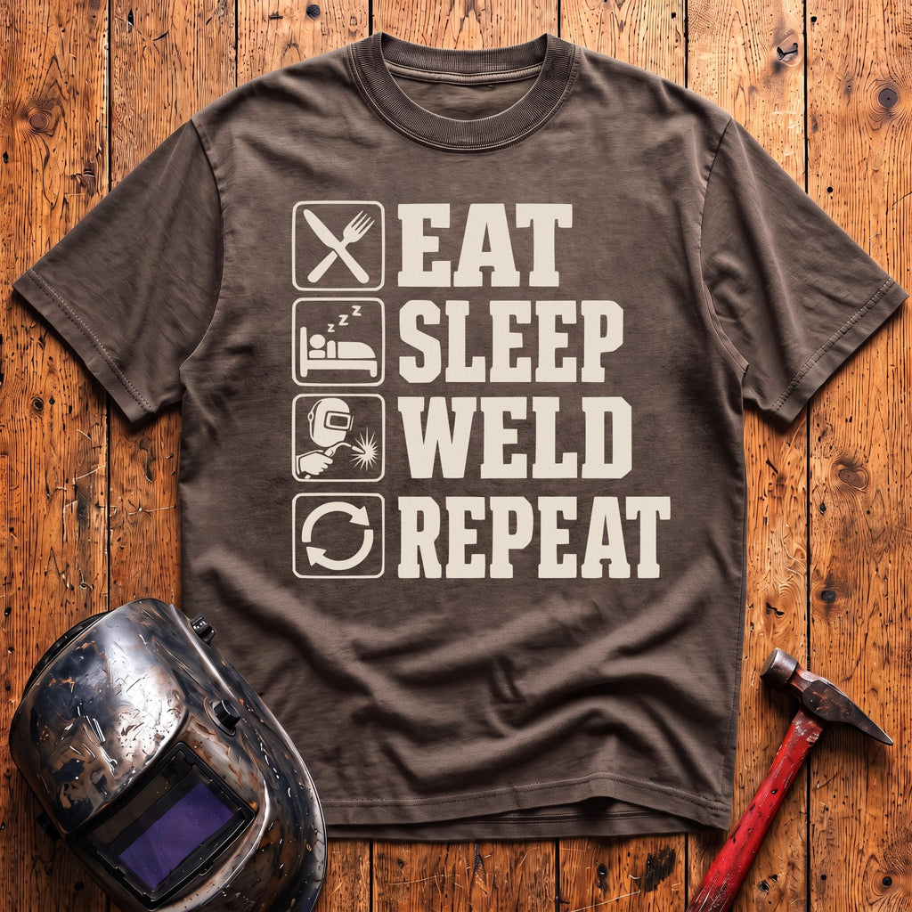 Eat. Sleep. WELD. Repeat. T-shirt