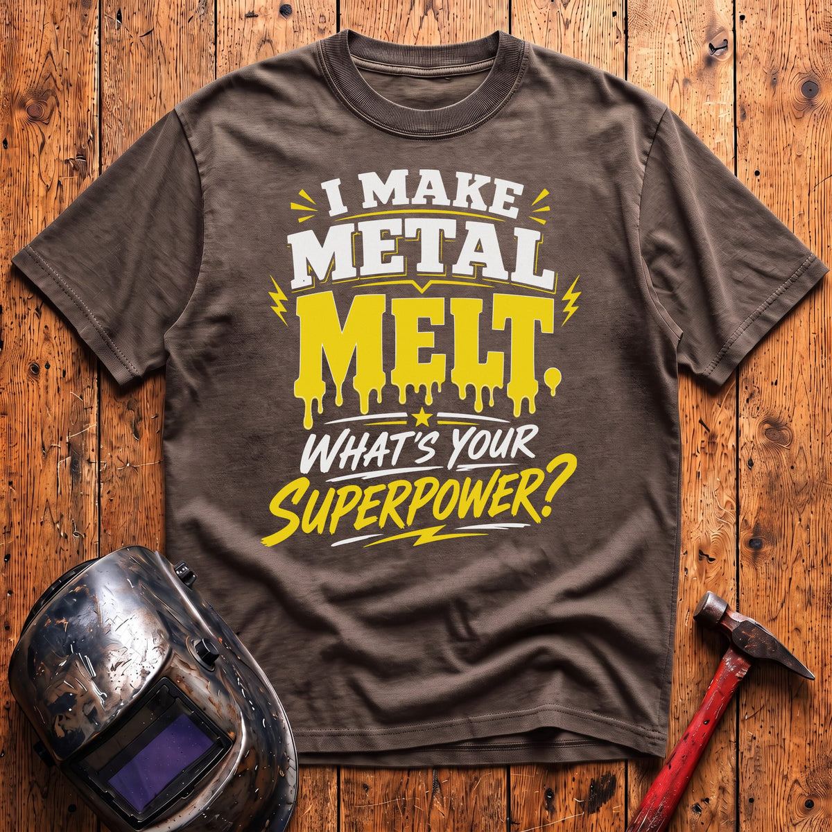 Melting Metal Superpower T-shirt