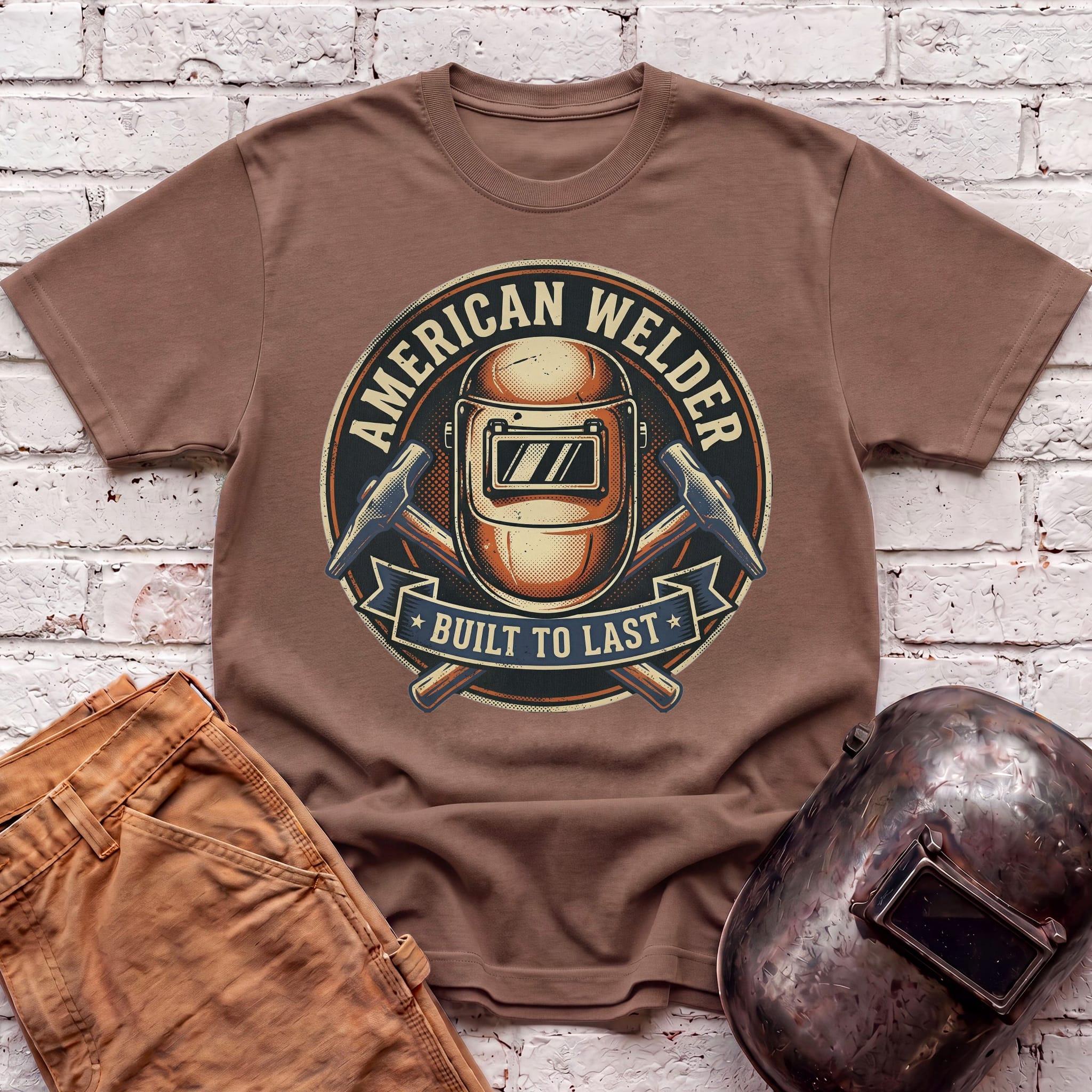 American Welder Built To Last T-shirt