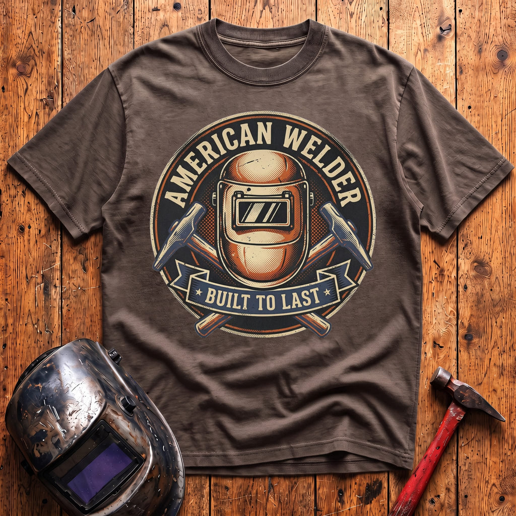 American Welder Built To Last T-shirt