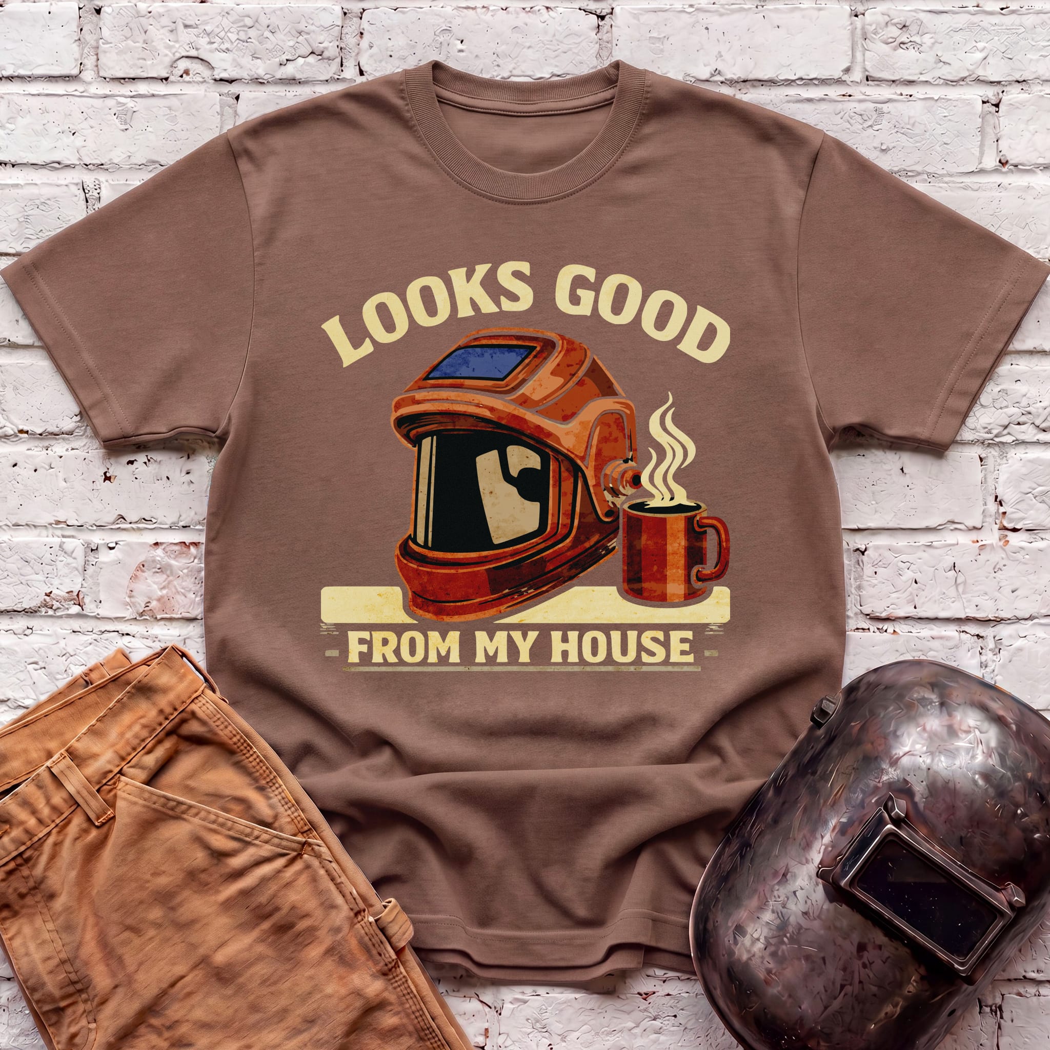 Looks good from my house with coffee T-shirt