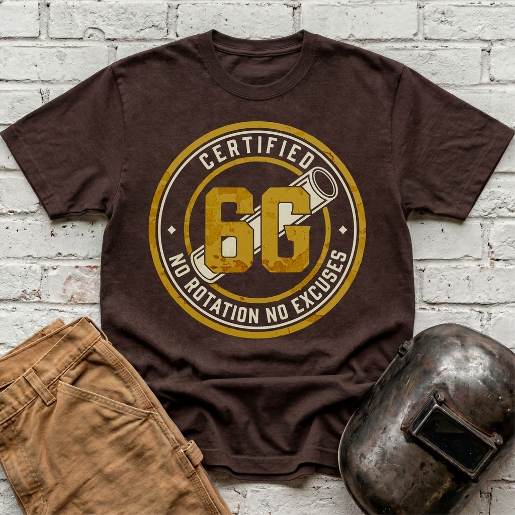 6G NO ROTATION NO EXCUSES Badge T-shirt