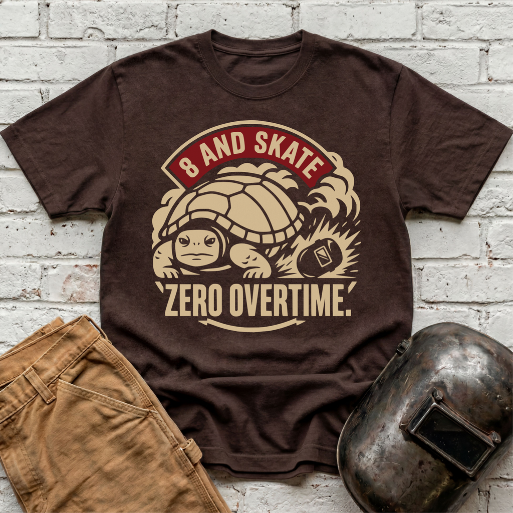 8 AND SKATE Zero Overtime Turtle T-shirt