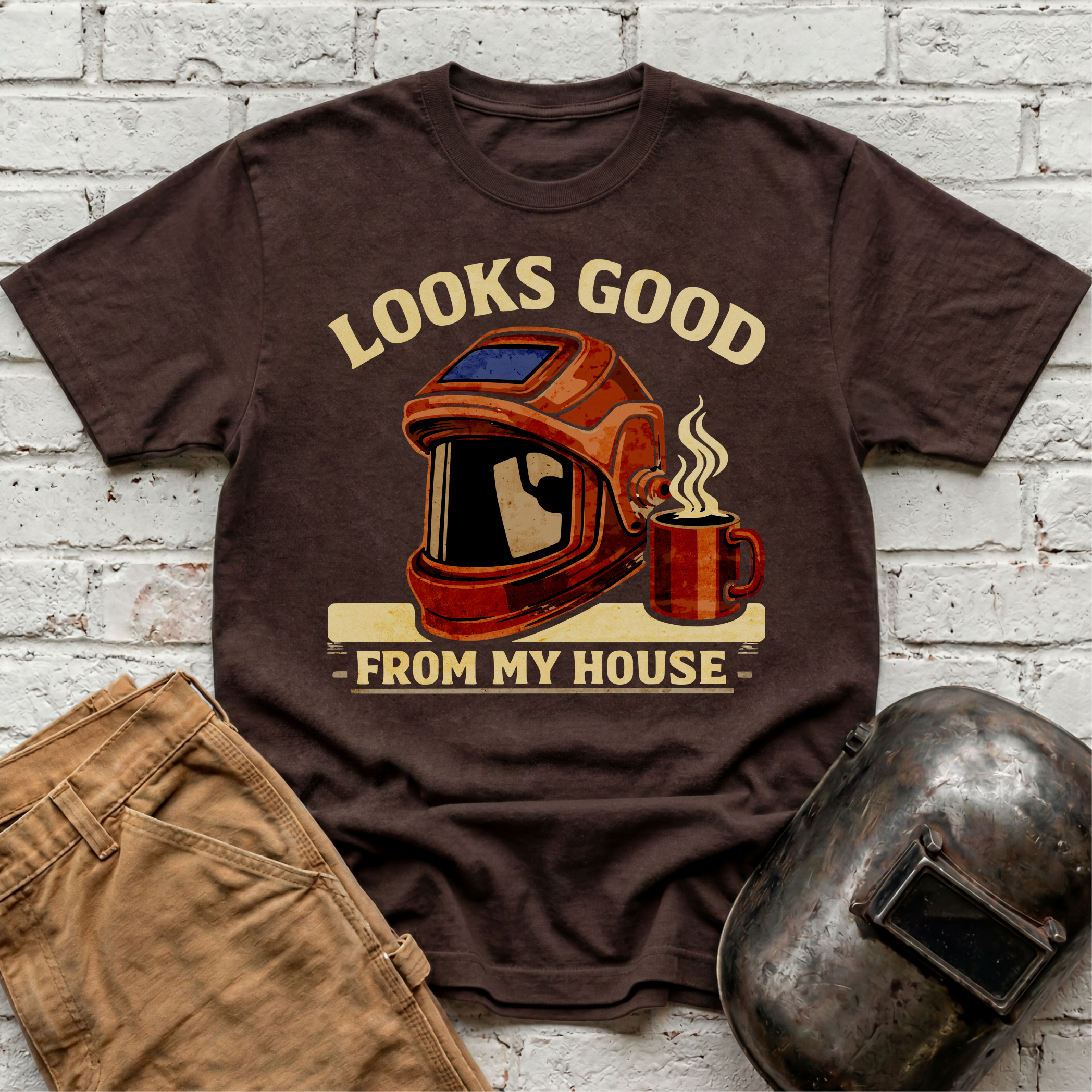 Looks good from my house with coffee T-shirt