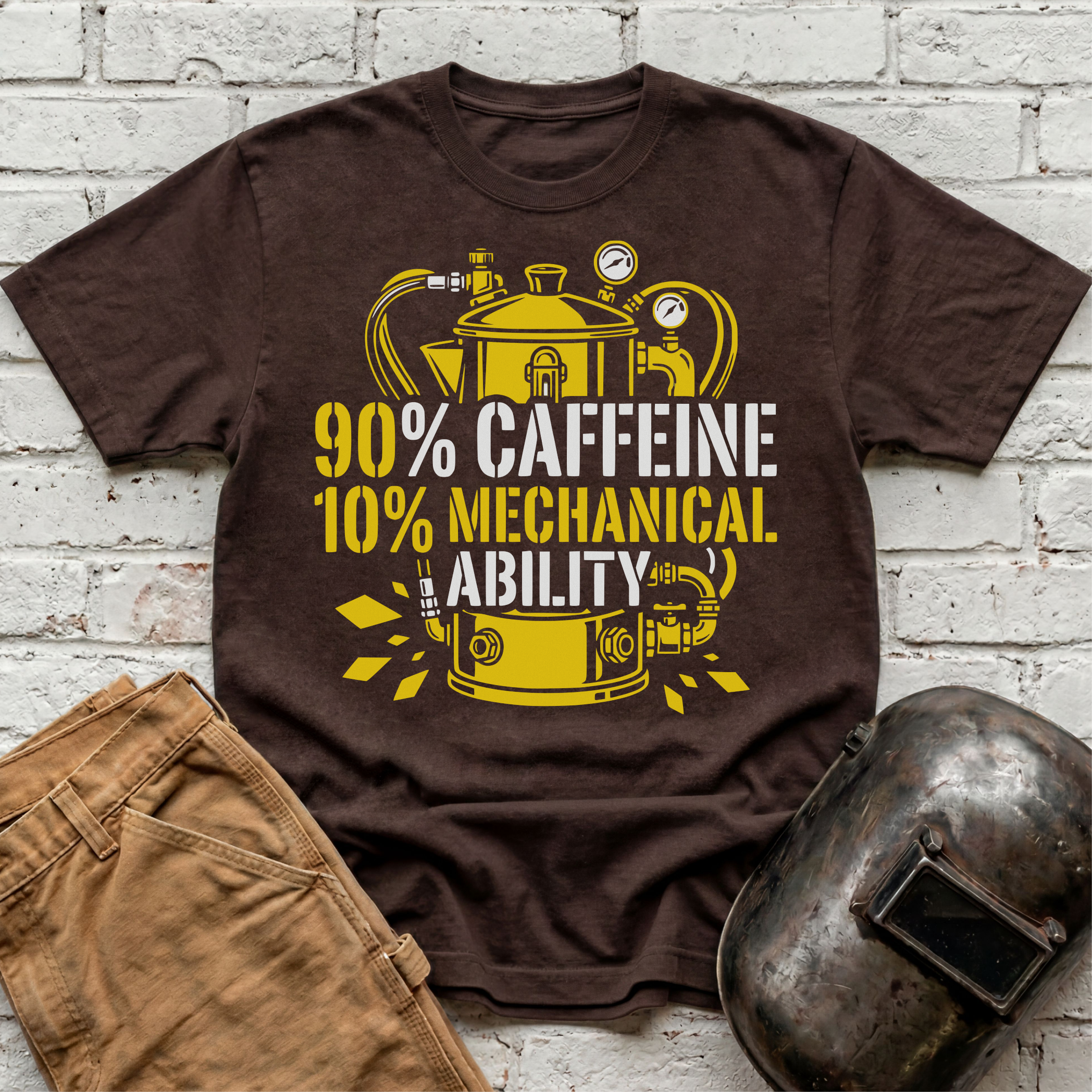 90% Caffeine 10% Mechanical Ability T-shirt