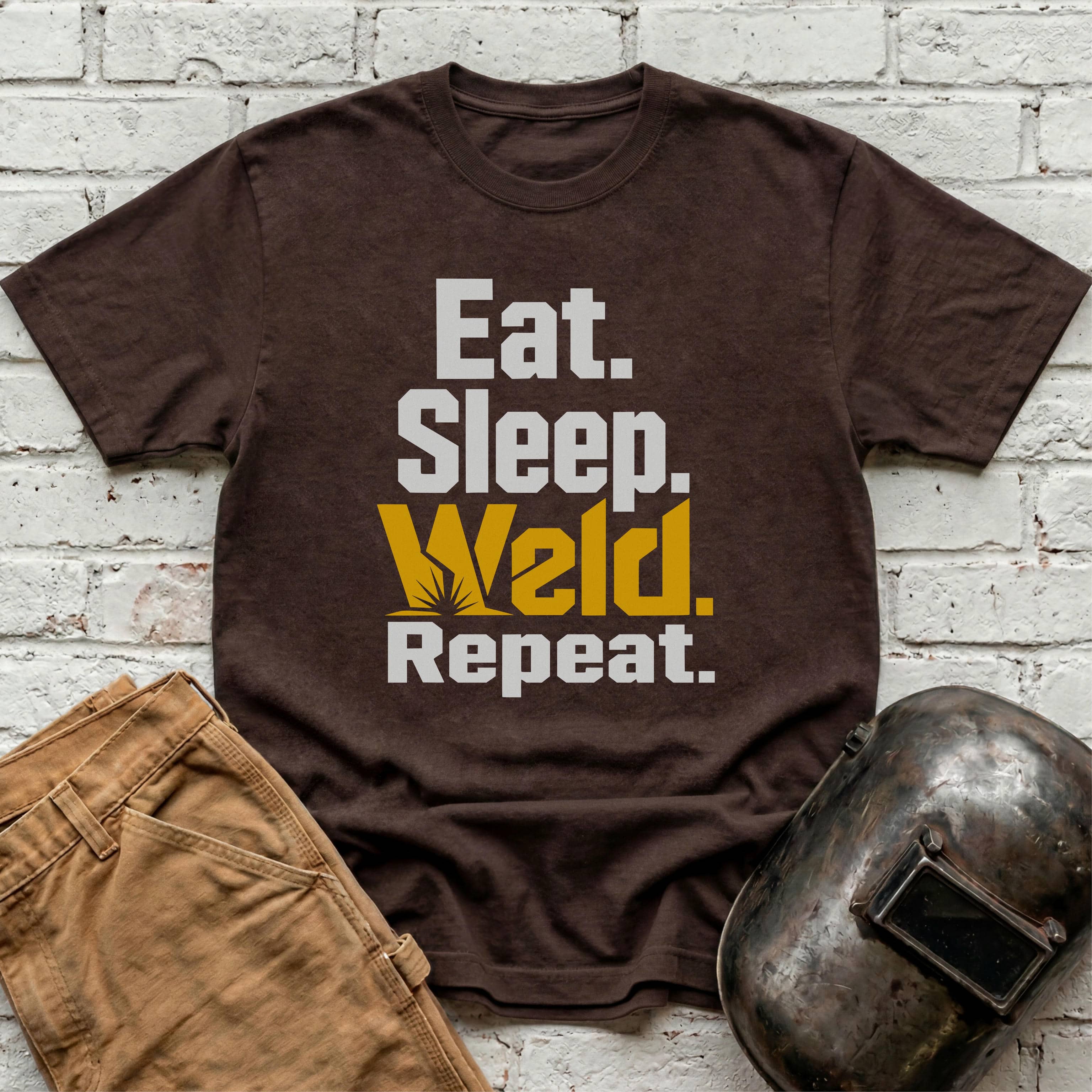 Eat. Sleep. WELD. Repeat. T-shirt