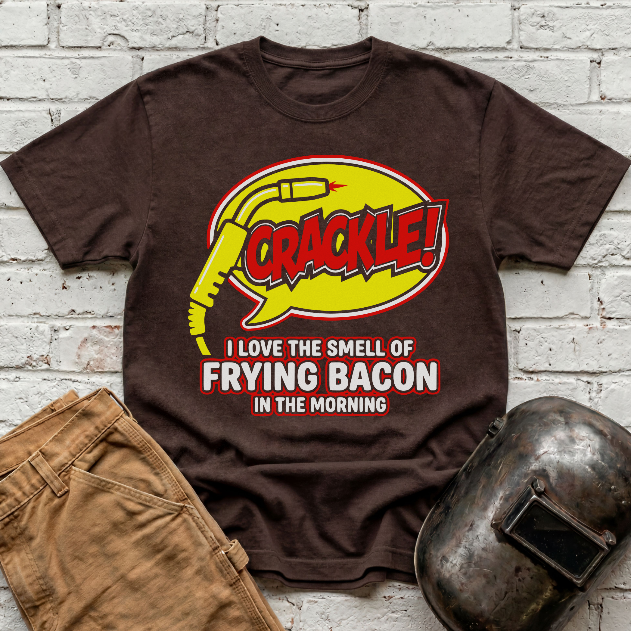 CRACKLE Frying Bacon T-shirt