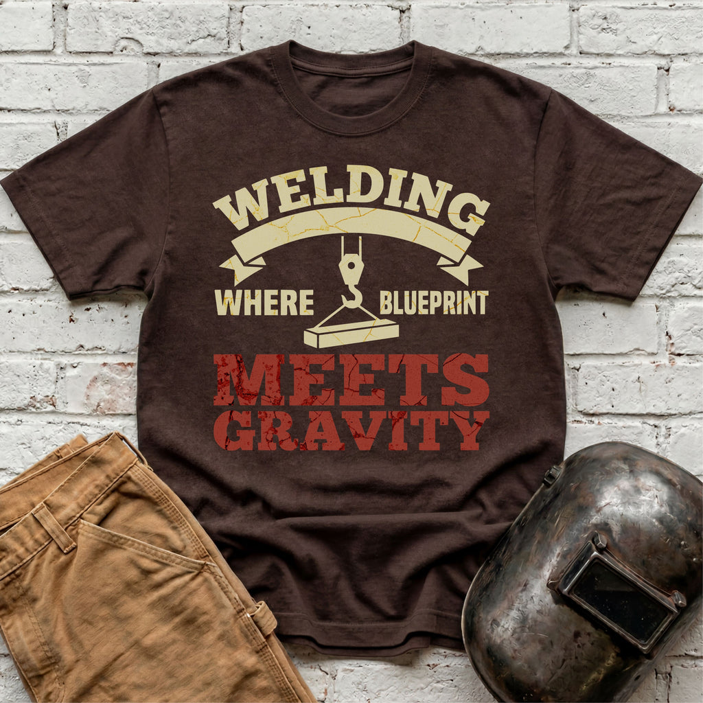 Where Blueprint Meets Gravity T-shirt