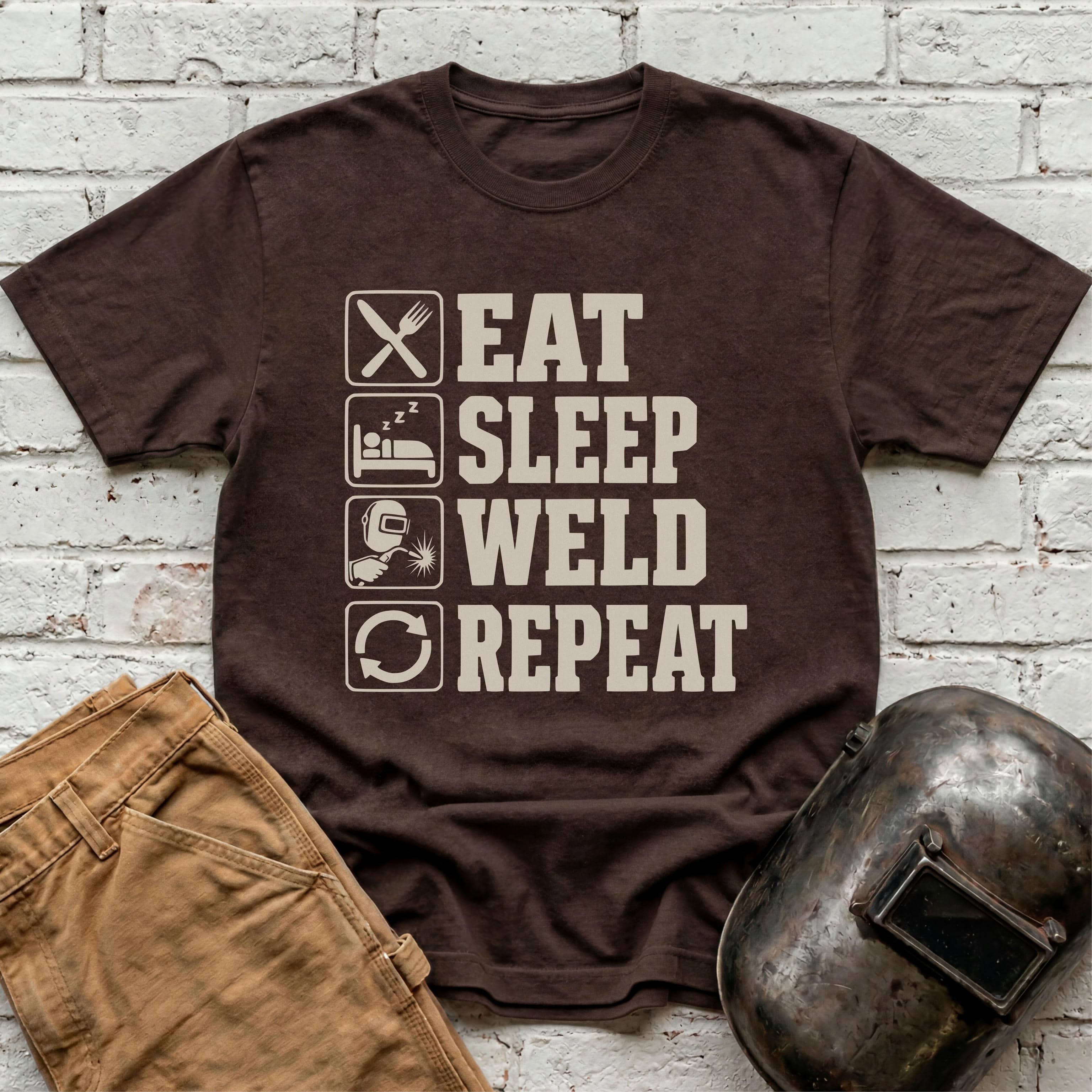 Eat. Sleep. WELD. Repeat. T-shirt