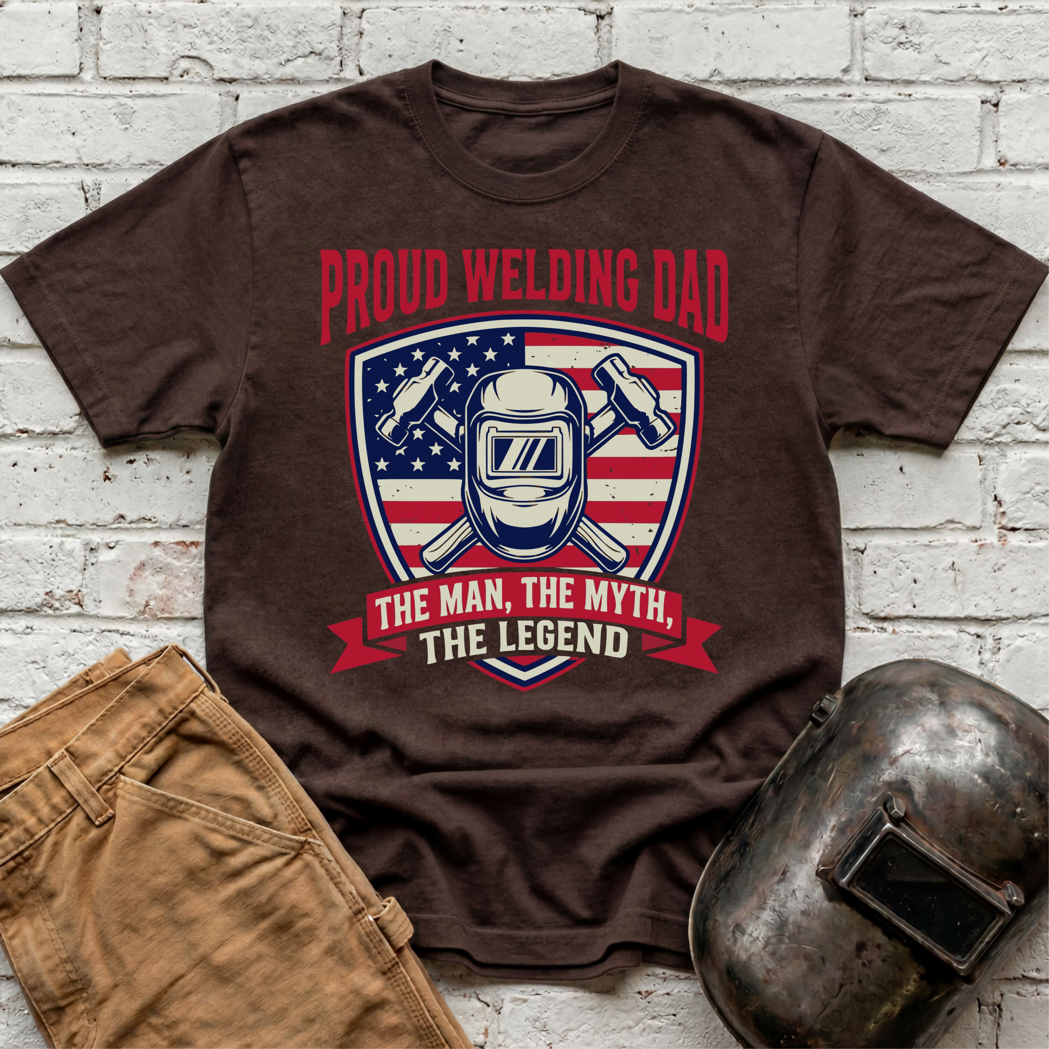 Proud Welding Dad T-shirt