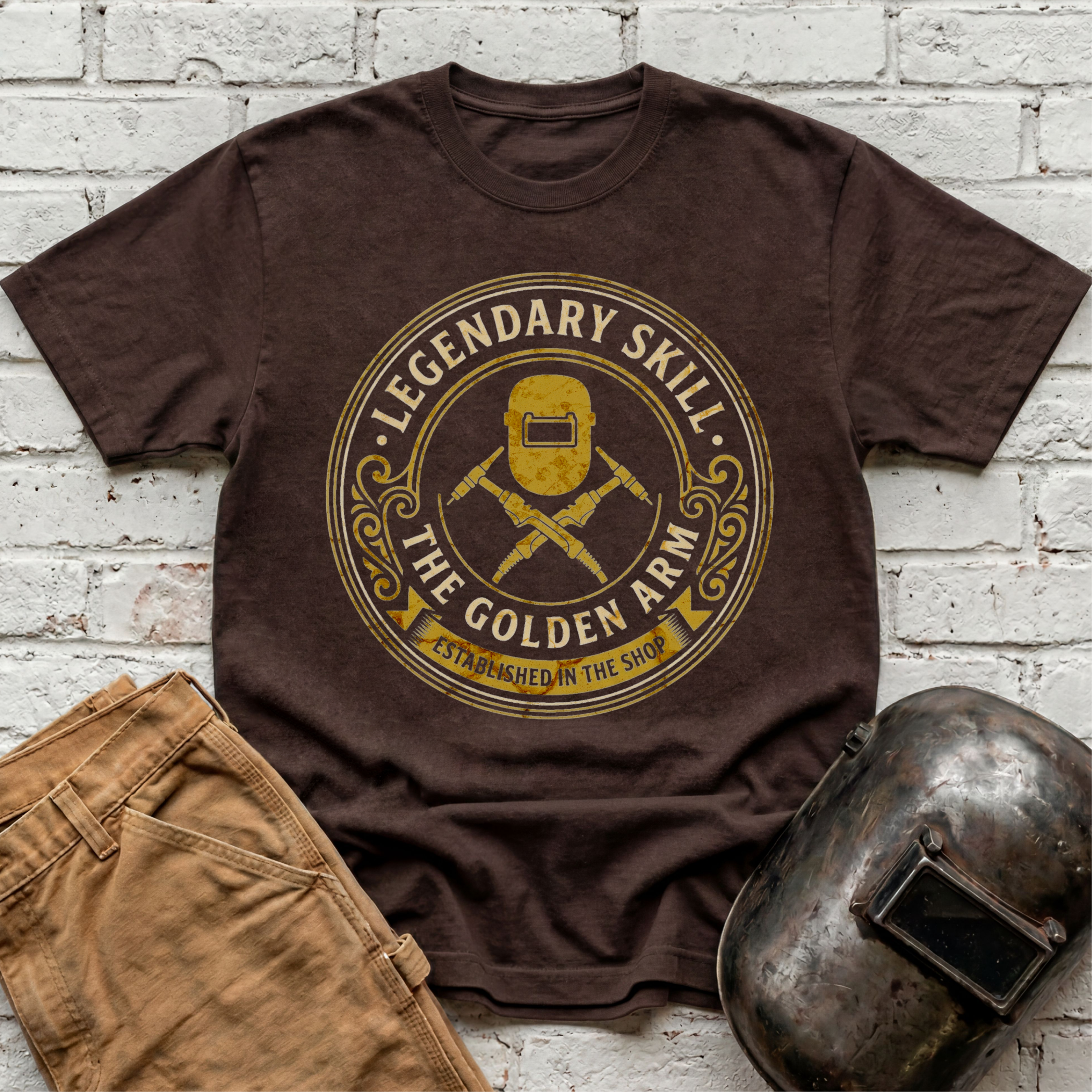 Golden Arm TIG badge T-shirt
