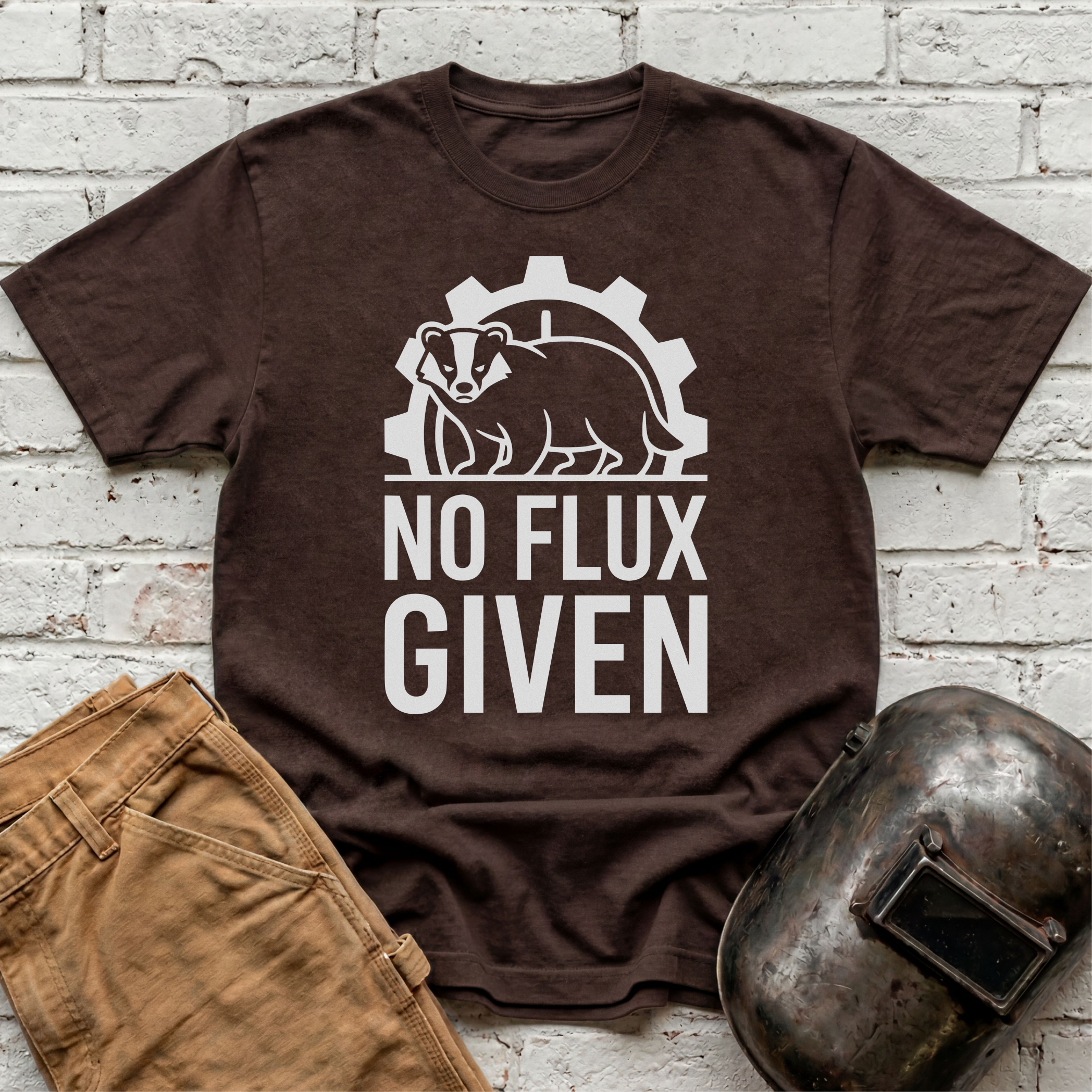 NO FLUX GIVEN Badger T-shirt