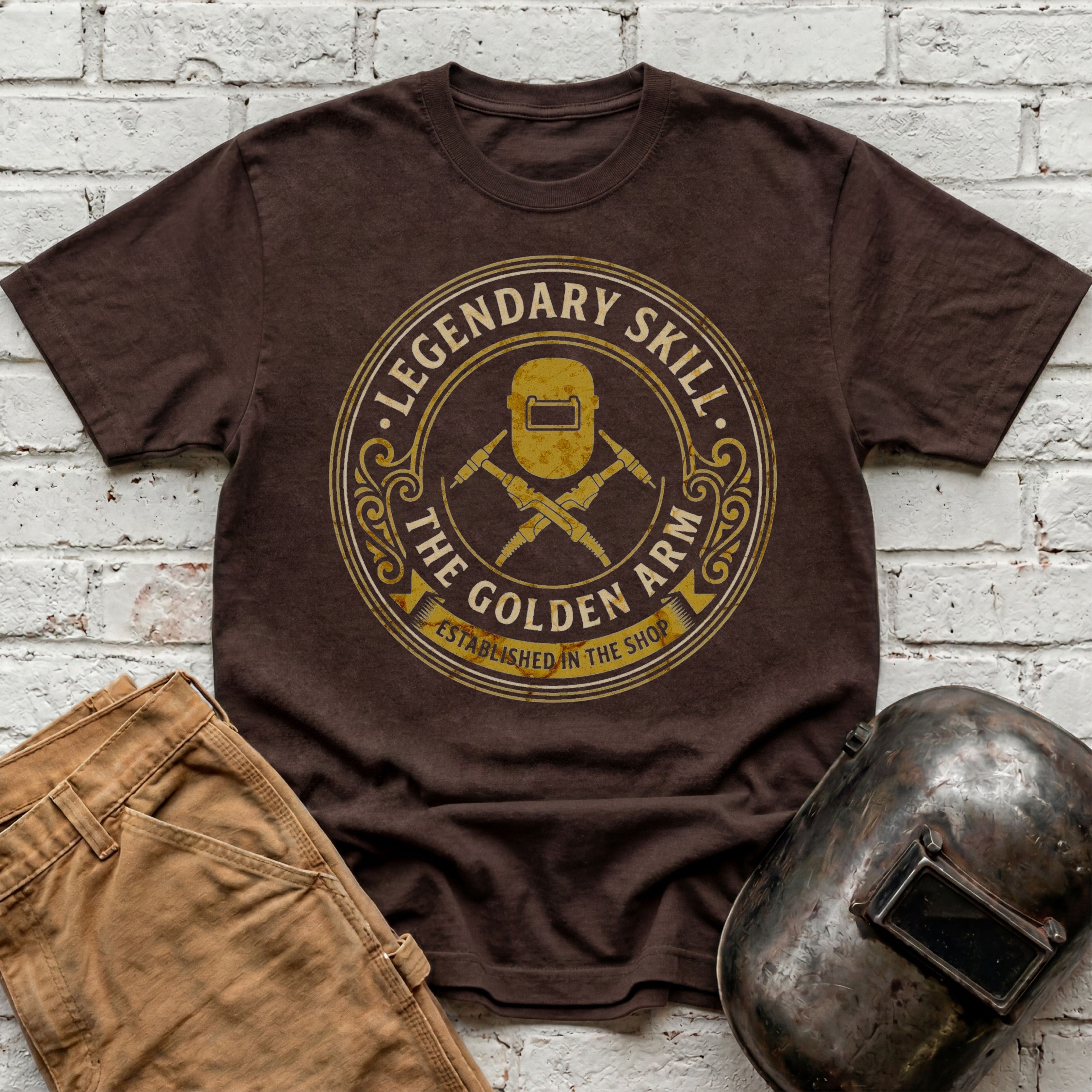 Golden Arm TIG badge T-shirt