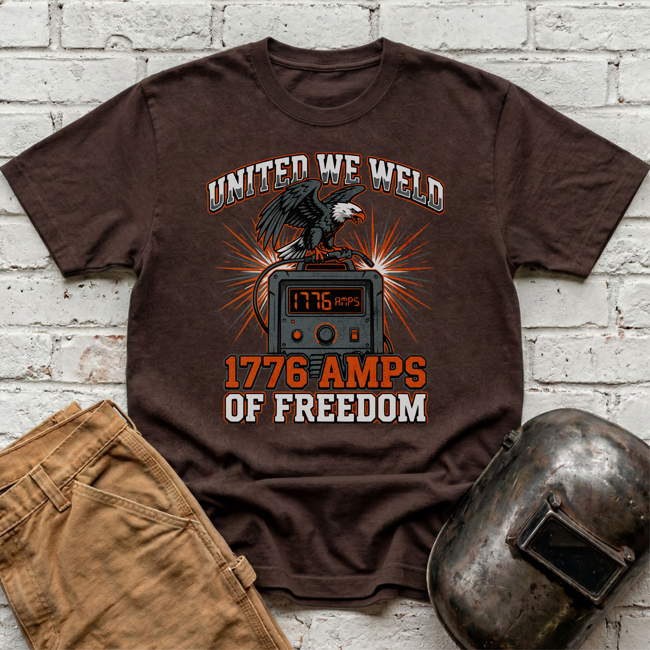 United We Weld, 1776 Amps of Freedom T-shirt