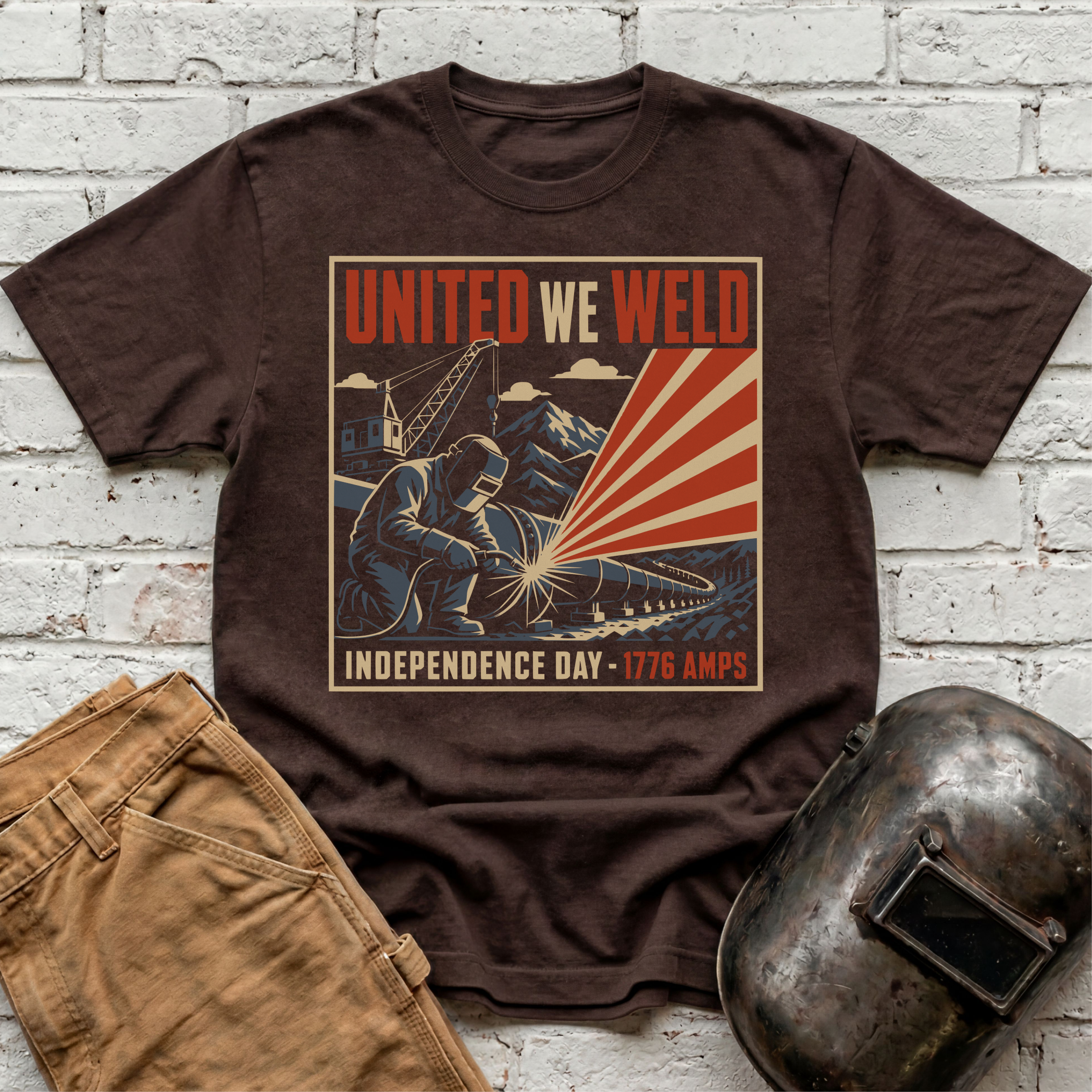 United We Weld Independence DayT-shirt