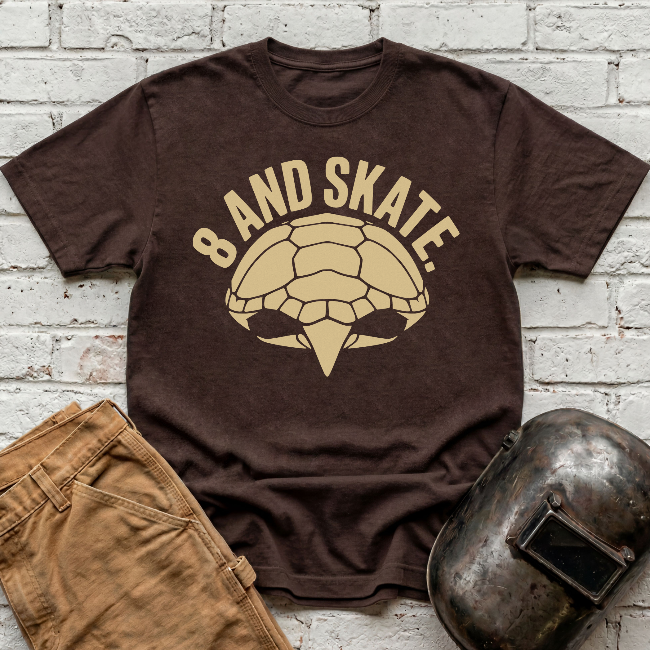 8 AND SKATE Turtle T-shirt