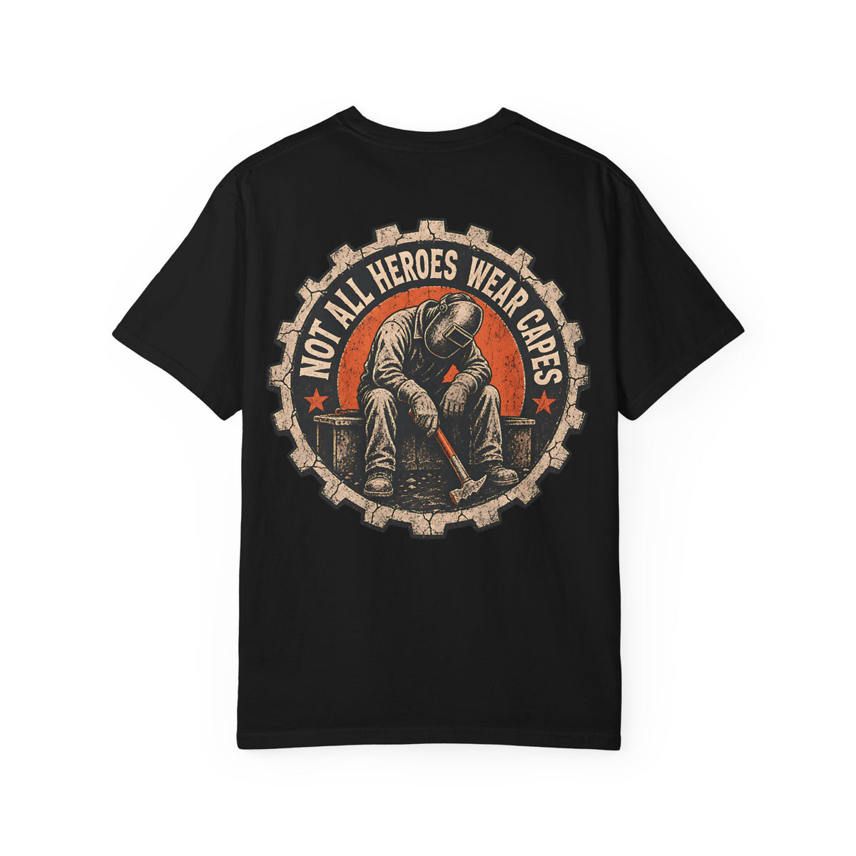 Not All Heroes Wear Capes Backprint T-shirt
