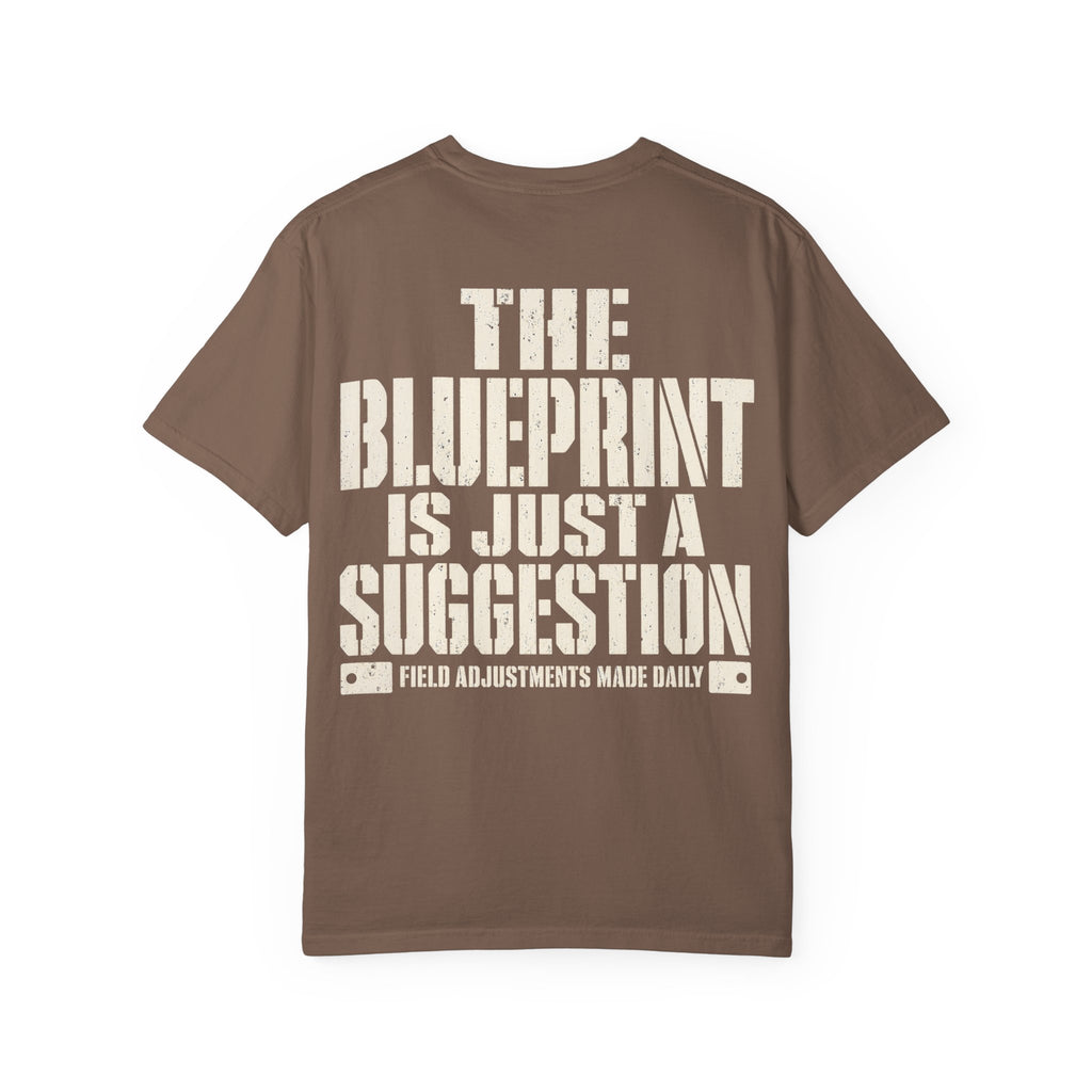 Blueprint is Just a Suggestion Backprint T-shirt