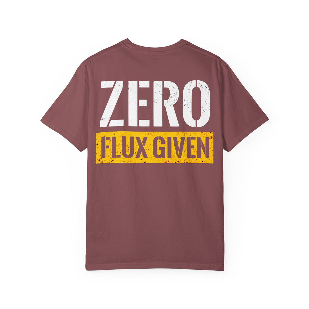 ZERO FLUX GIVEN Backprint T-shirt