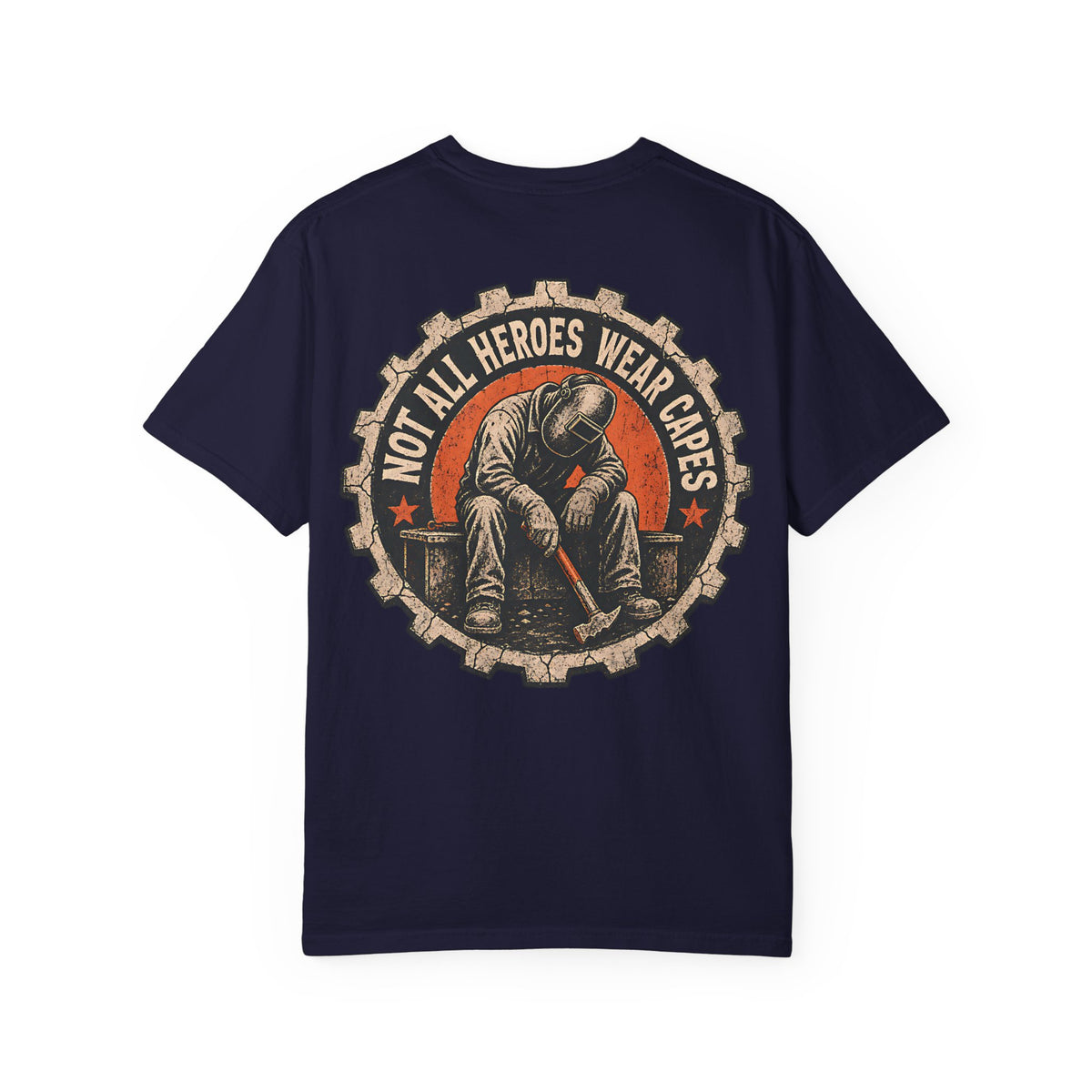Not All Heroes Wear Capes Backprint T-shirt