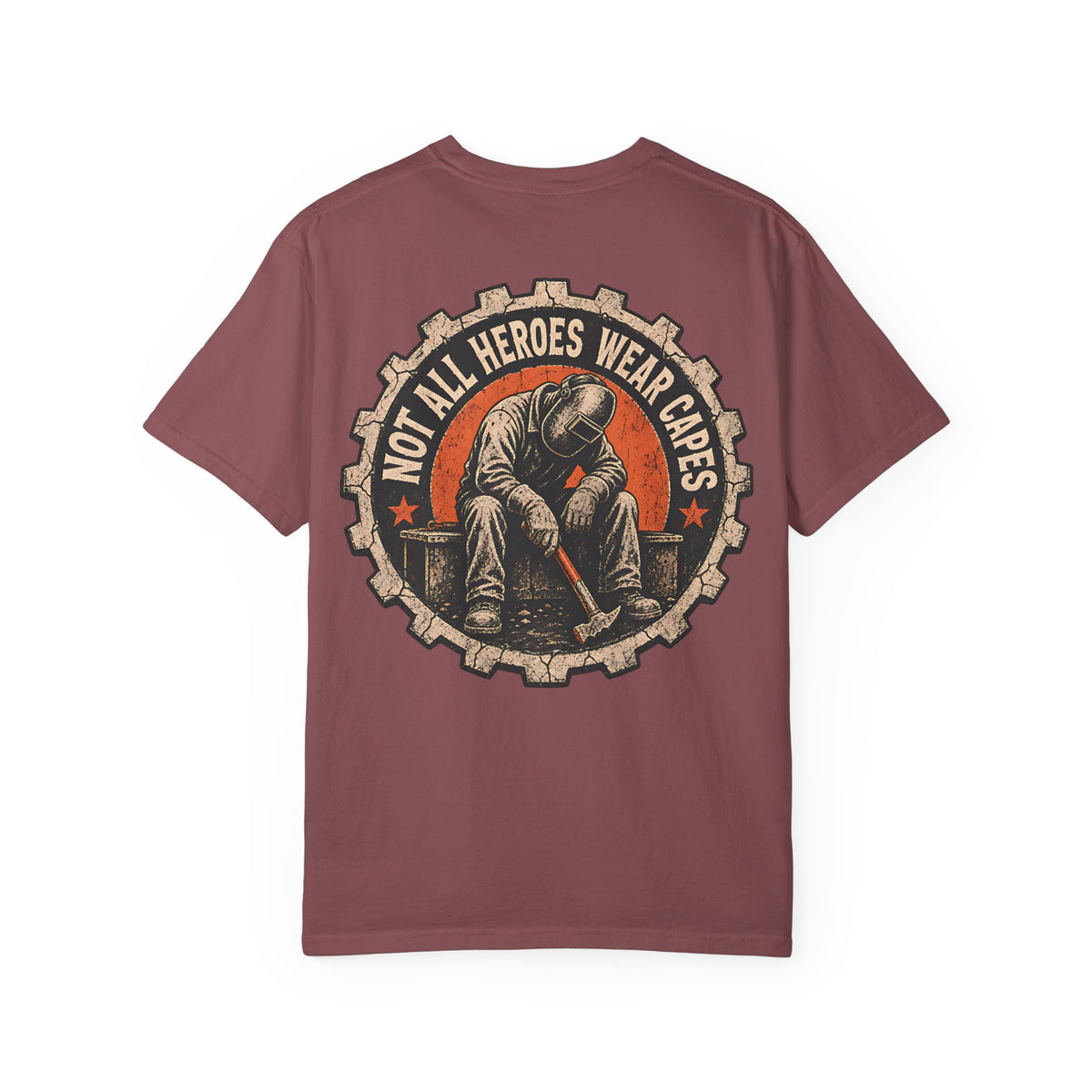 Not All Heroes Wear Capes Backprint T-shirt