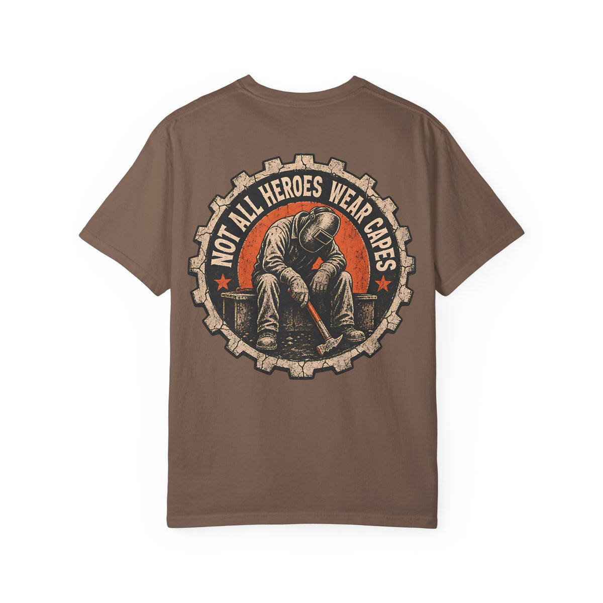 Not All Heroes Wear Capes Backprint T-shirt