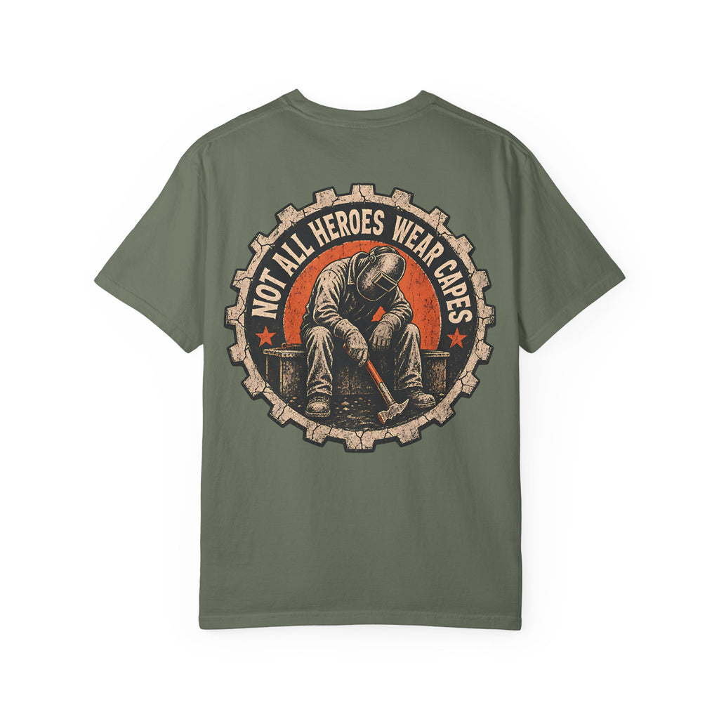 Not All Heroes Wear Capes Backprint T-shirt