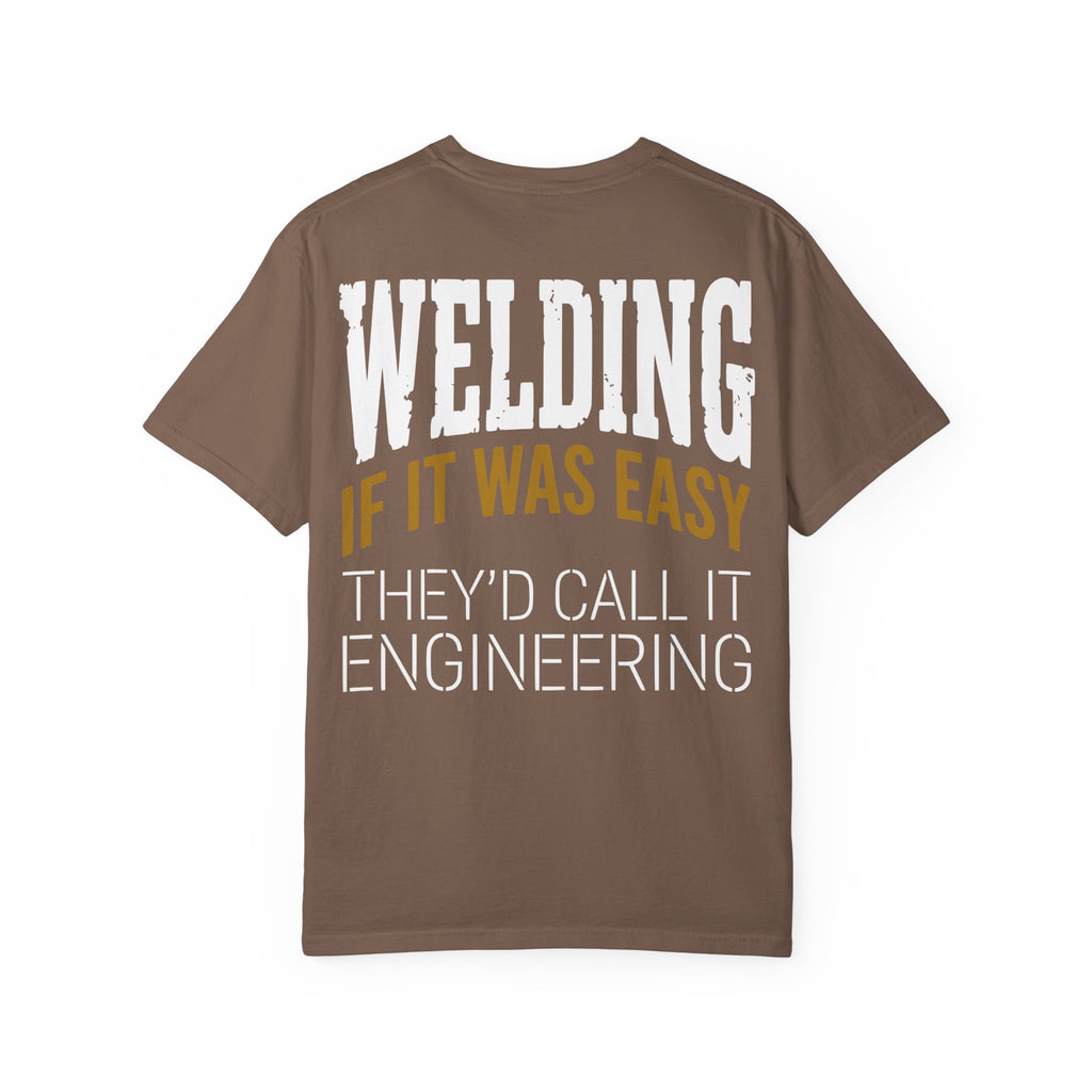 Welding - If it was EASY Backprint T-shirt