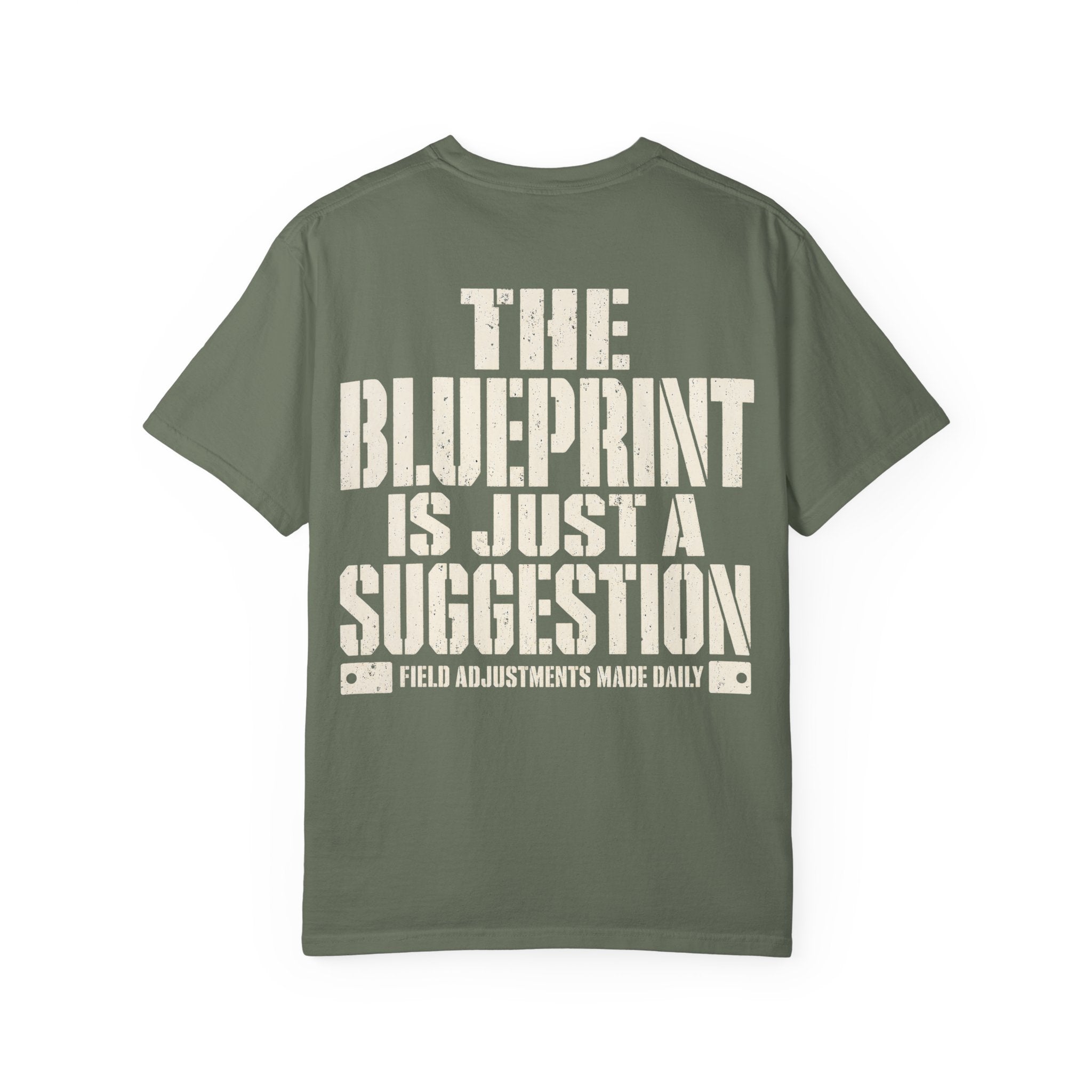 Blueprint is Just a Suggestion Backprint T-shirt