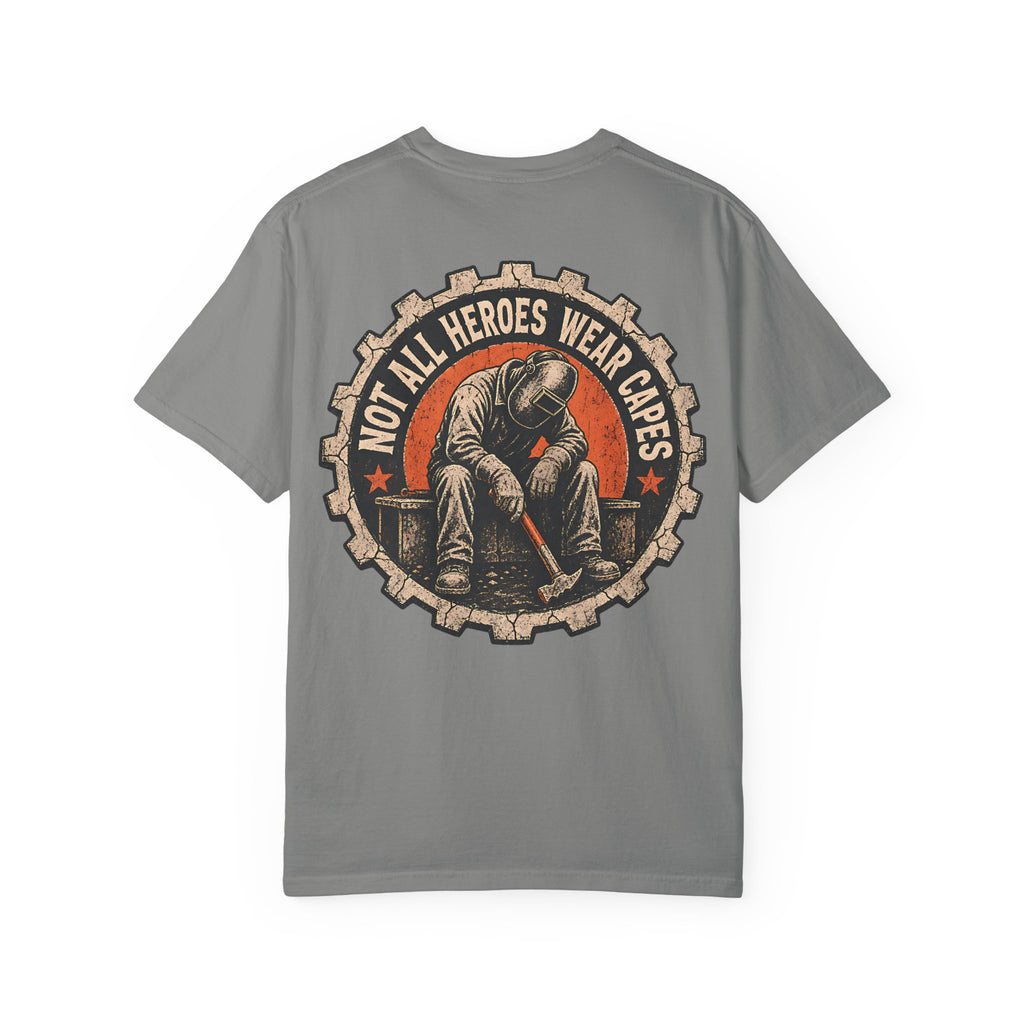 Not All Heroes Wear Capes Backprint T-shirt