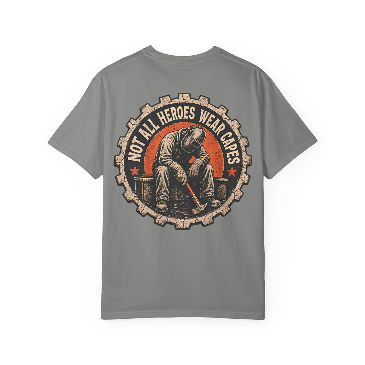 Not All Heroes Wear Capes Backprint T-shirt