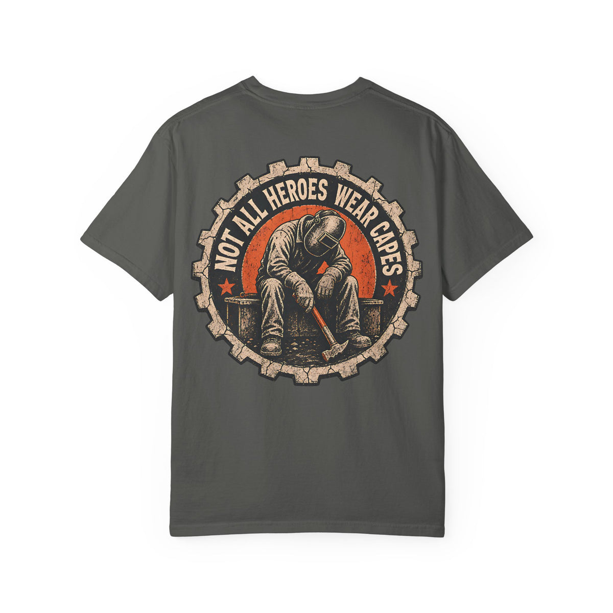 Not All Heroes Wear Capes Backprint T-shirt